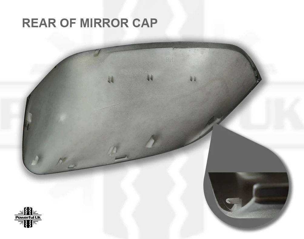 Replacement Top Mirror Caps for Range Rover L322 2010 on - Gloss Black - Image 4