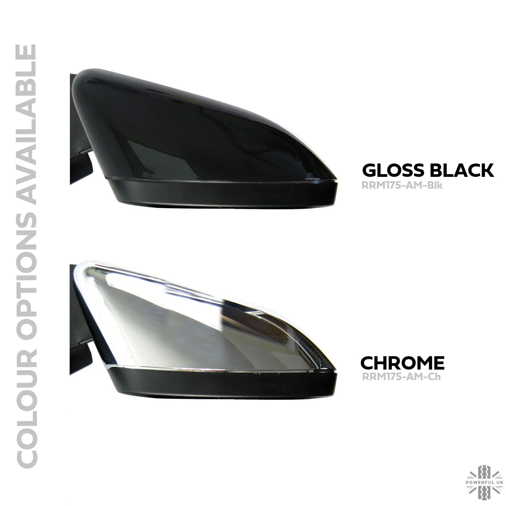 Replacement Top Mirror Caps for Range Rover Sport 2010 on - Gloss Black - Image 5