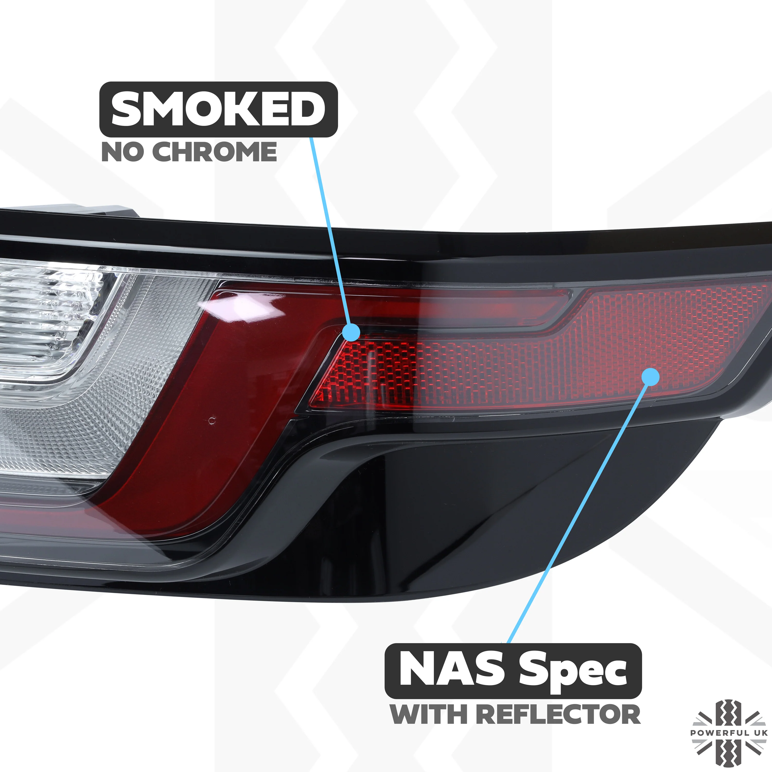 RH Genuine Rear Light Assembly for Range Rover Evoque 1 - Facelift - Smoked - NAS Spec - Image 3