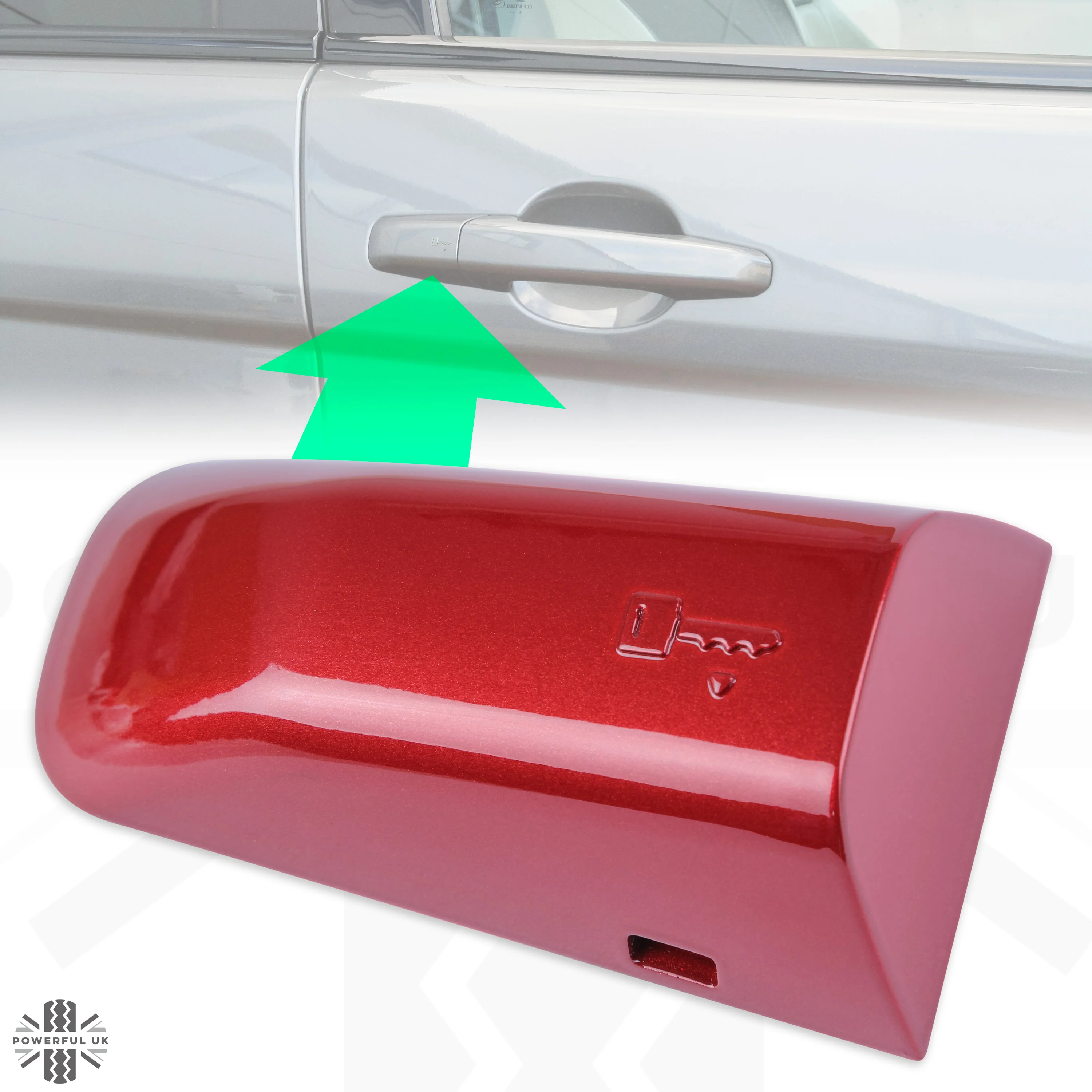 RIGHT Door Handle Key Piece for Range Rover Sport L494 - Firenze Red