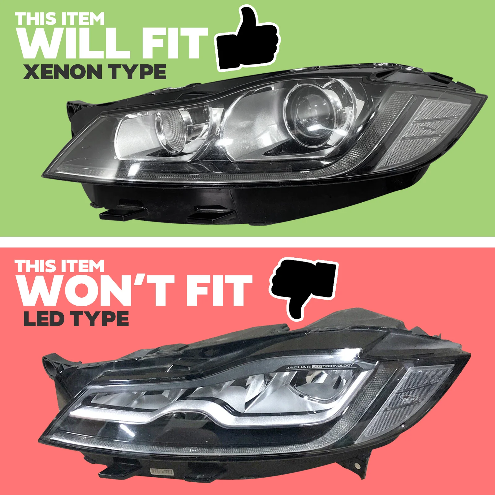 Right Replacement Headlight Rear Housing for Jaguar XF 2016-20 - Xenon Type - Image 6