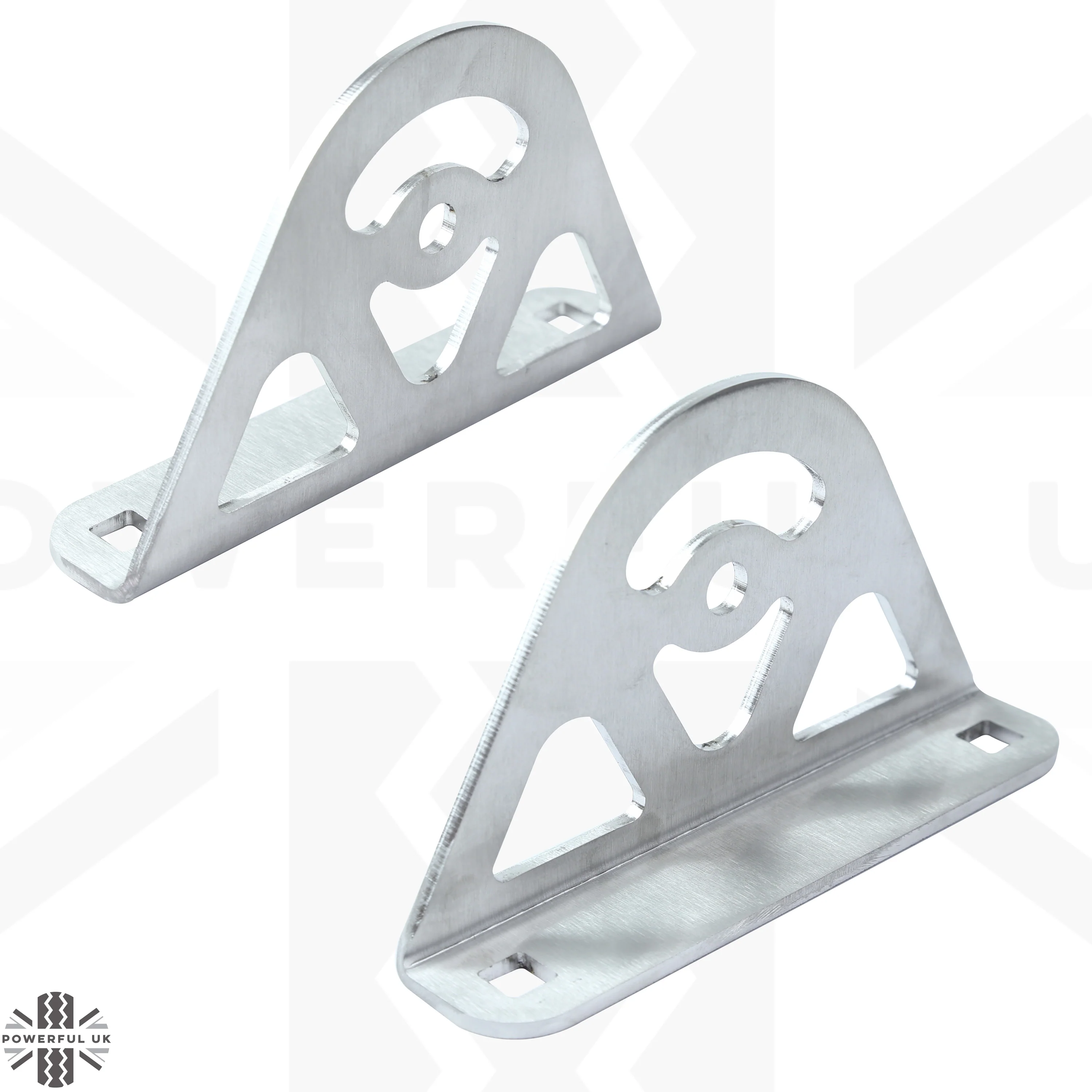 Roof Accessory Mount End Plates x2 for Land Rover Defender L663 - Stainless Steel - Image 3