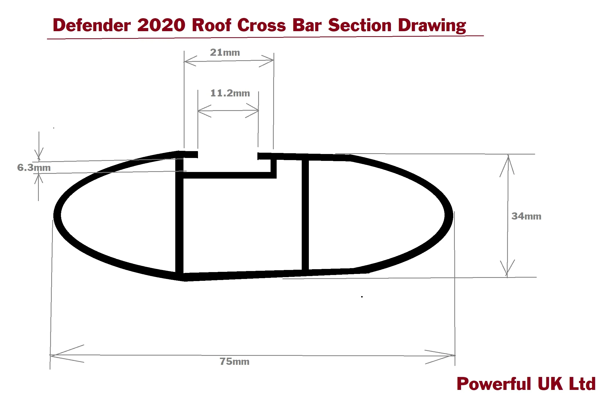 Roof Cross Bar Kit for Land Rover Defender L663 (110 model) - Black - Image 6