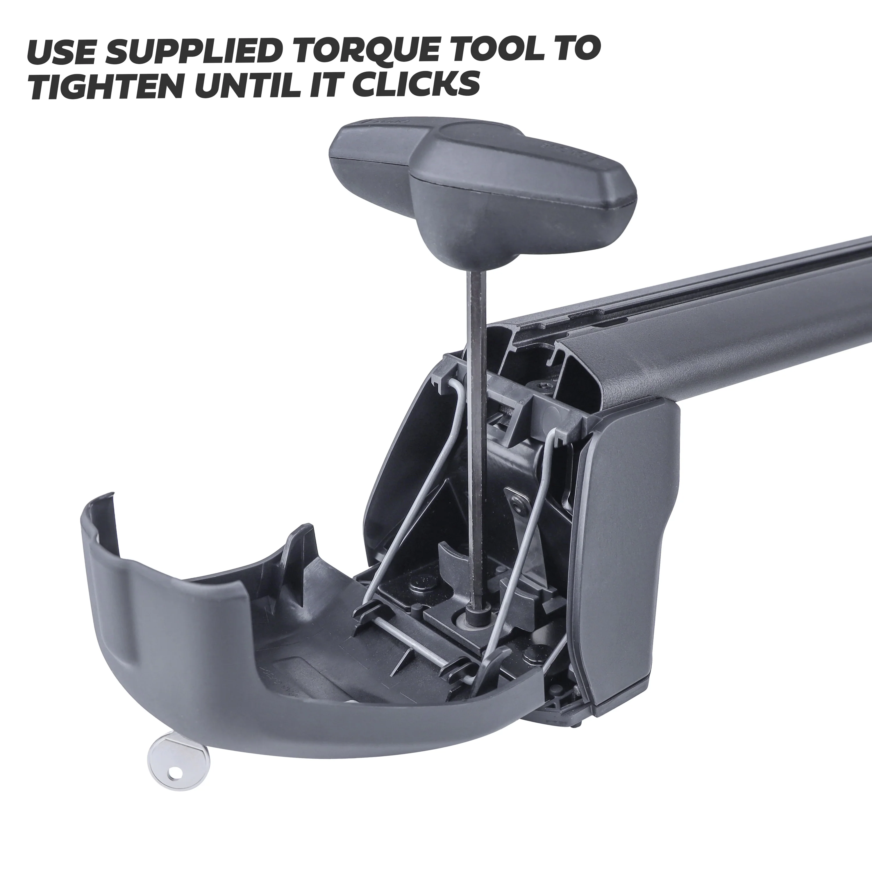 Roof Cross Bar Kit for Land Rover Defender L663 (90 model) - Black - Image 4