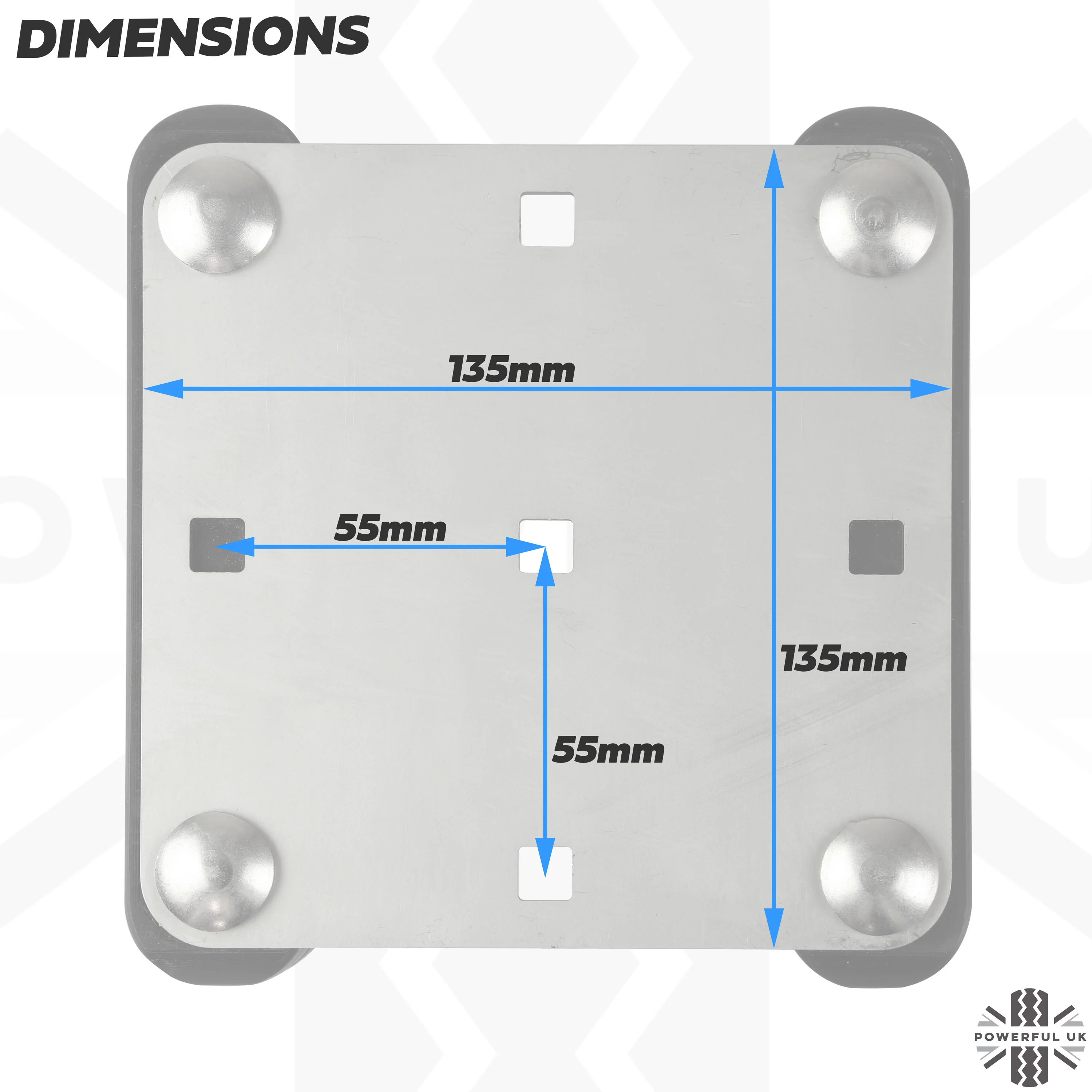 Roof Cross Bar Mount Clamp Kit for the Land Rover Discovery 3&4 - Kit A - Stainless Steel Top - Image 5