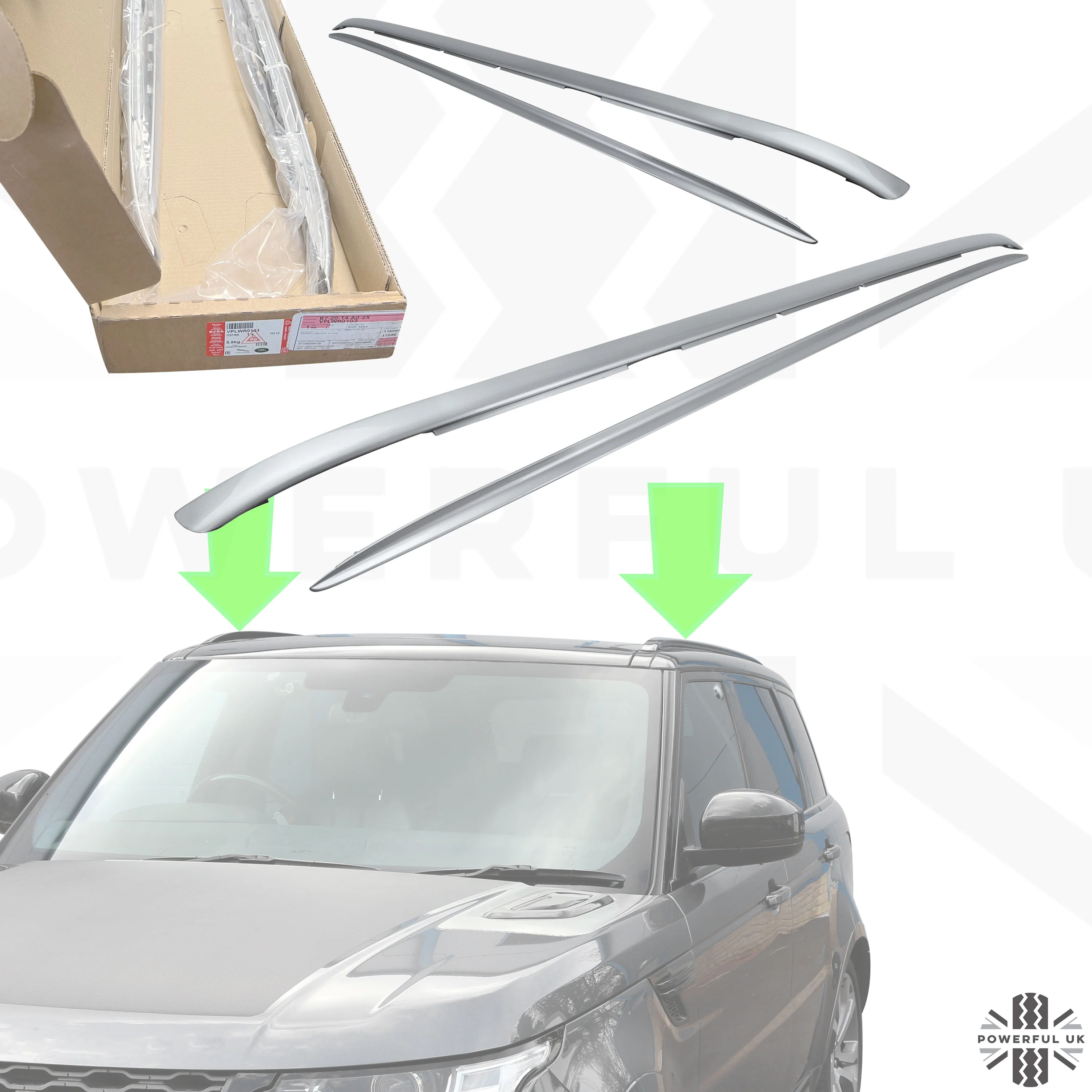 Roof Rails for Range Rover Sport L494 - Silver - Genuine - Image 10