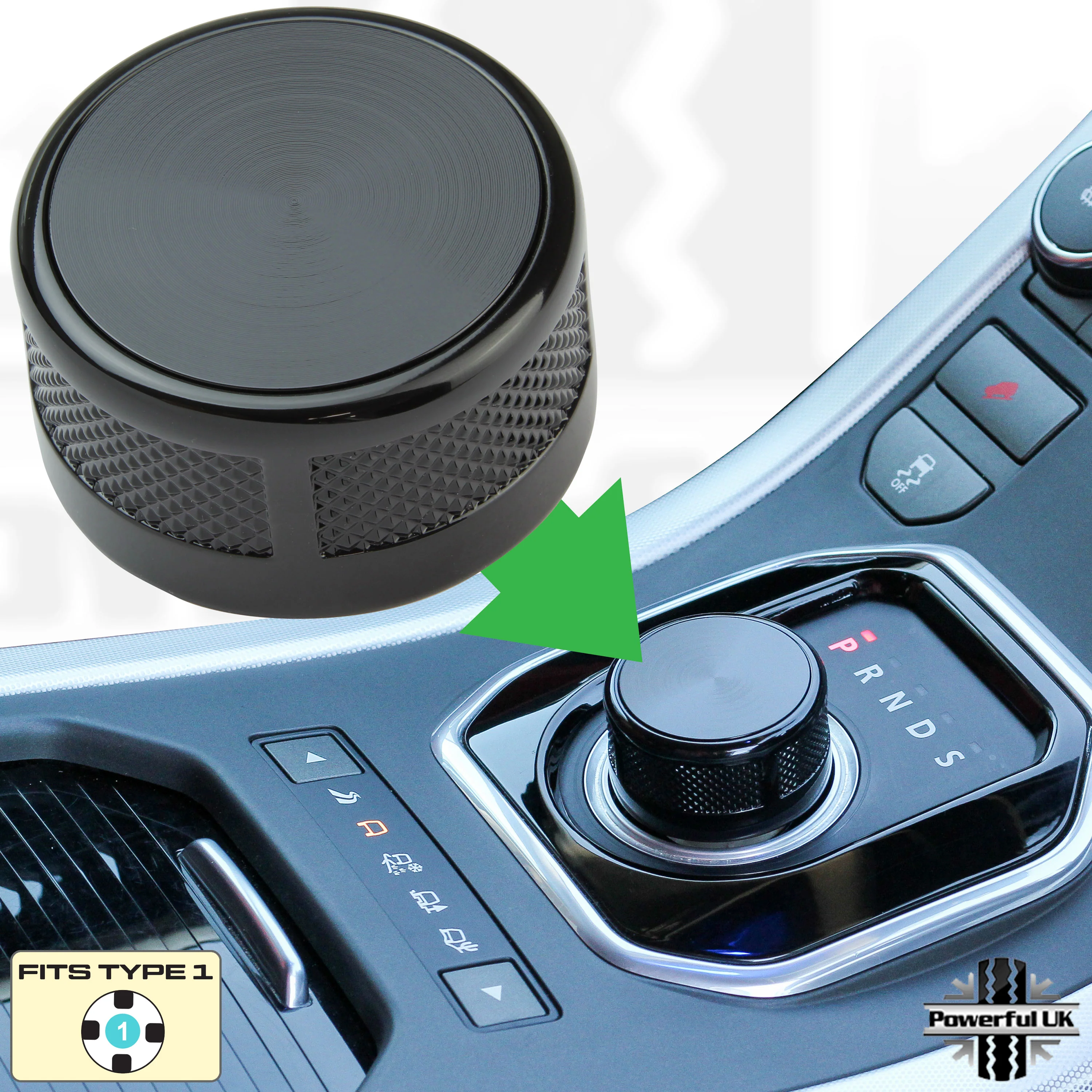 Rotary Gear Selector - Black for Land Rover Discovery Sport (2014-19)