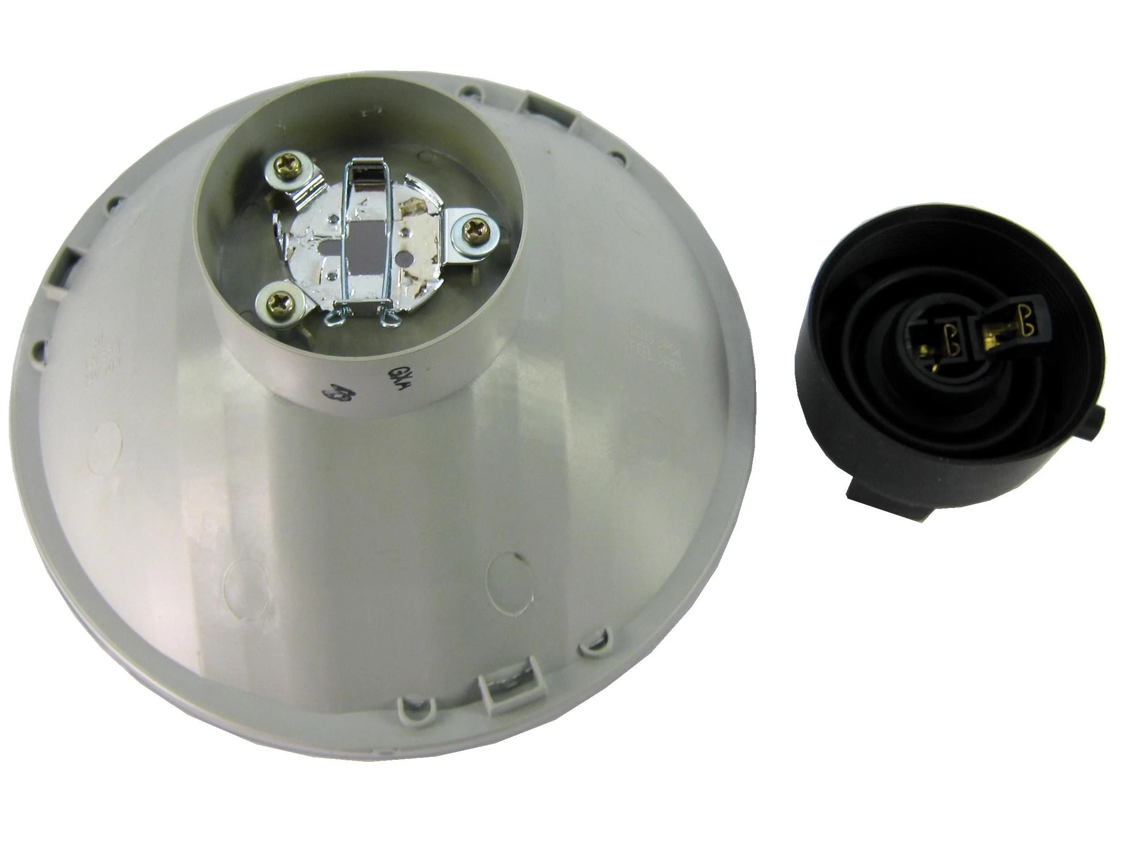 Round 7" Crystal Headlamp for Lucas Fitment - Main Beam  12V - Image 3