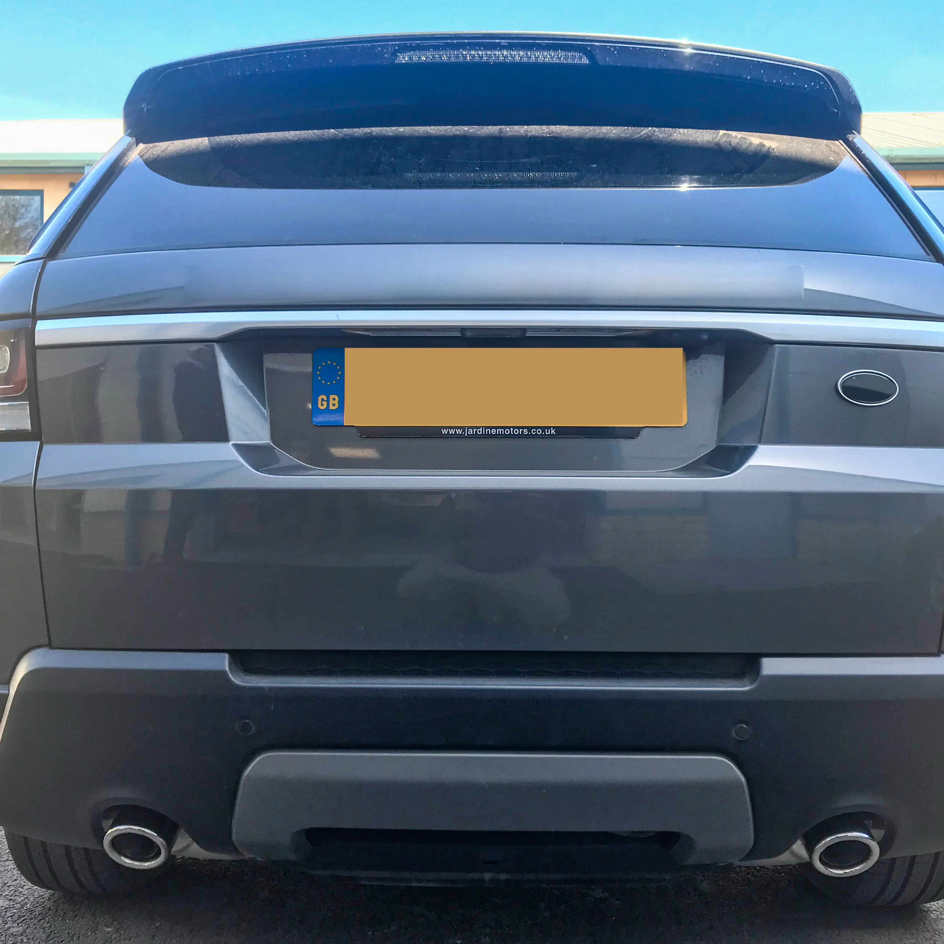 Round Exhaust Tips - Pair - DIESEL - Gloss Black for Range Rover Sport L494 (2014-17) - Image 3
