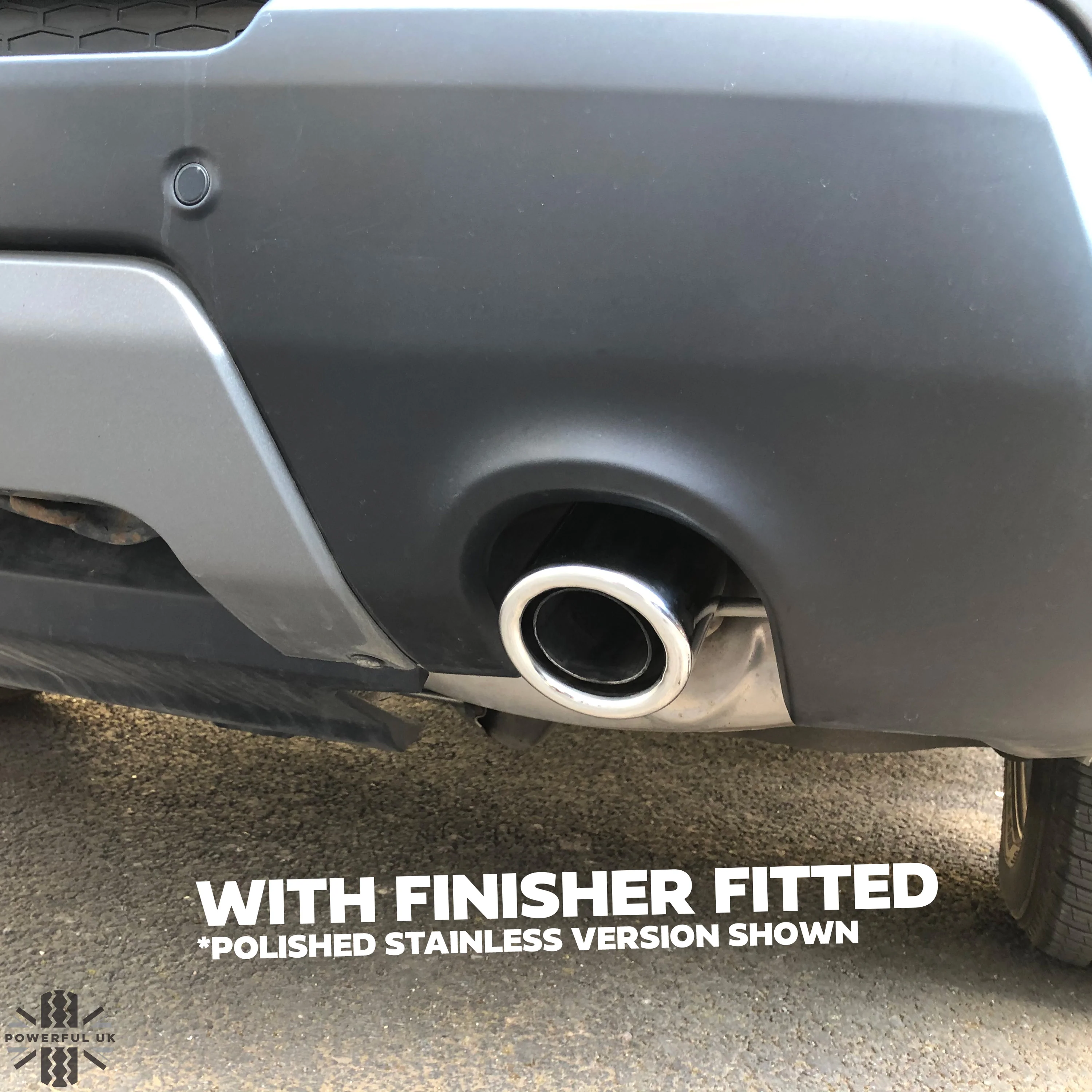Round Exhaust Tips - Pair - DIESEL - Gloss Black for Range Rover Sport L494 (2014-17) - Image 6