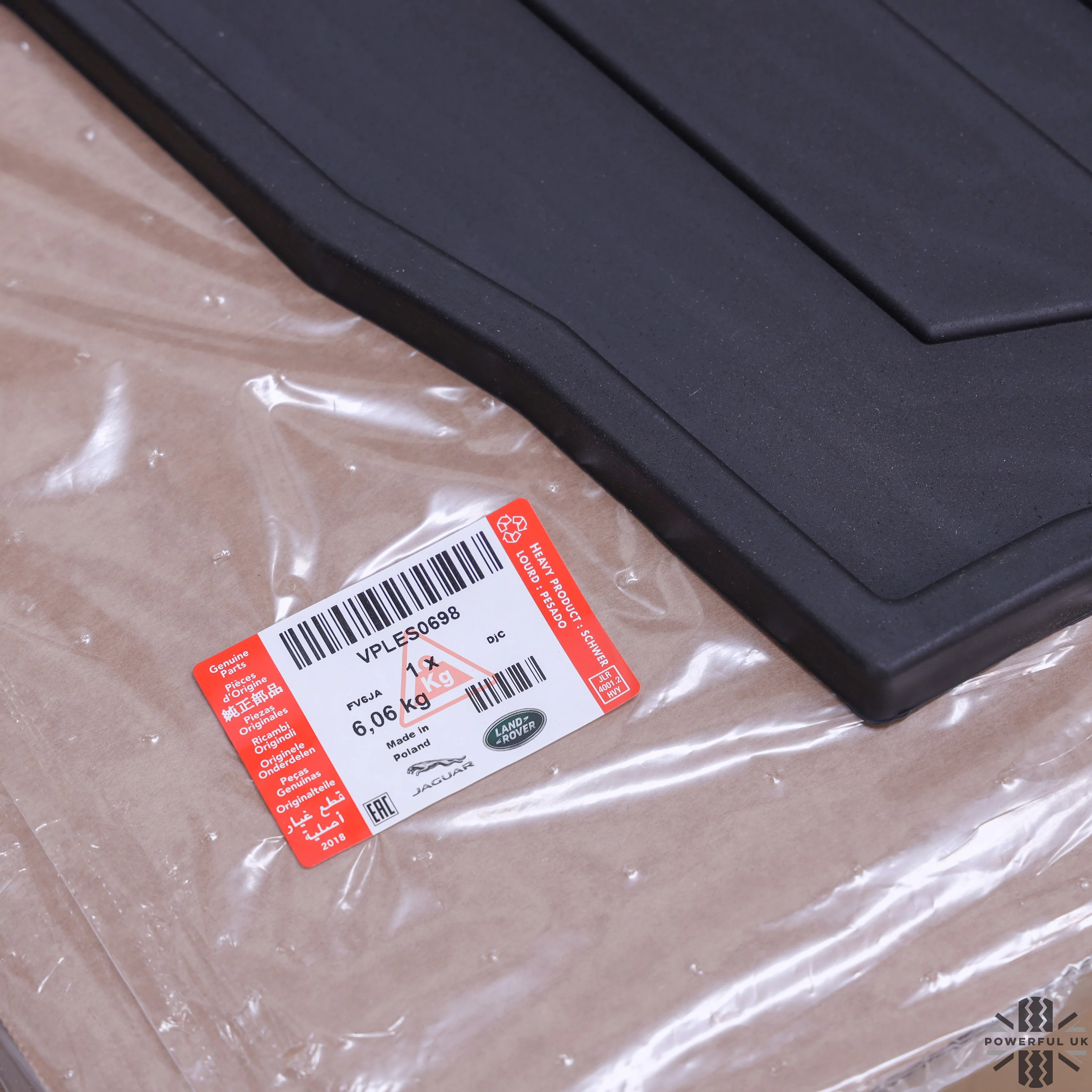 Rubber Boot Mat (genuine) for Land Rover Defender L663 (130 models - LESS 3rd row seating) - Image 3