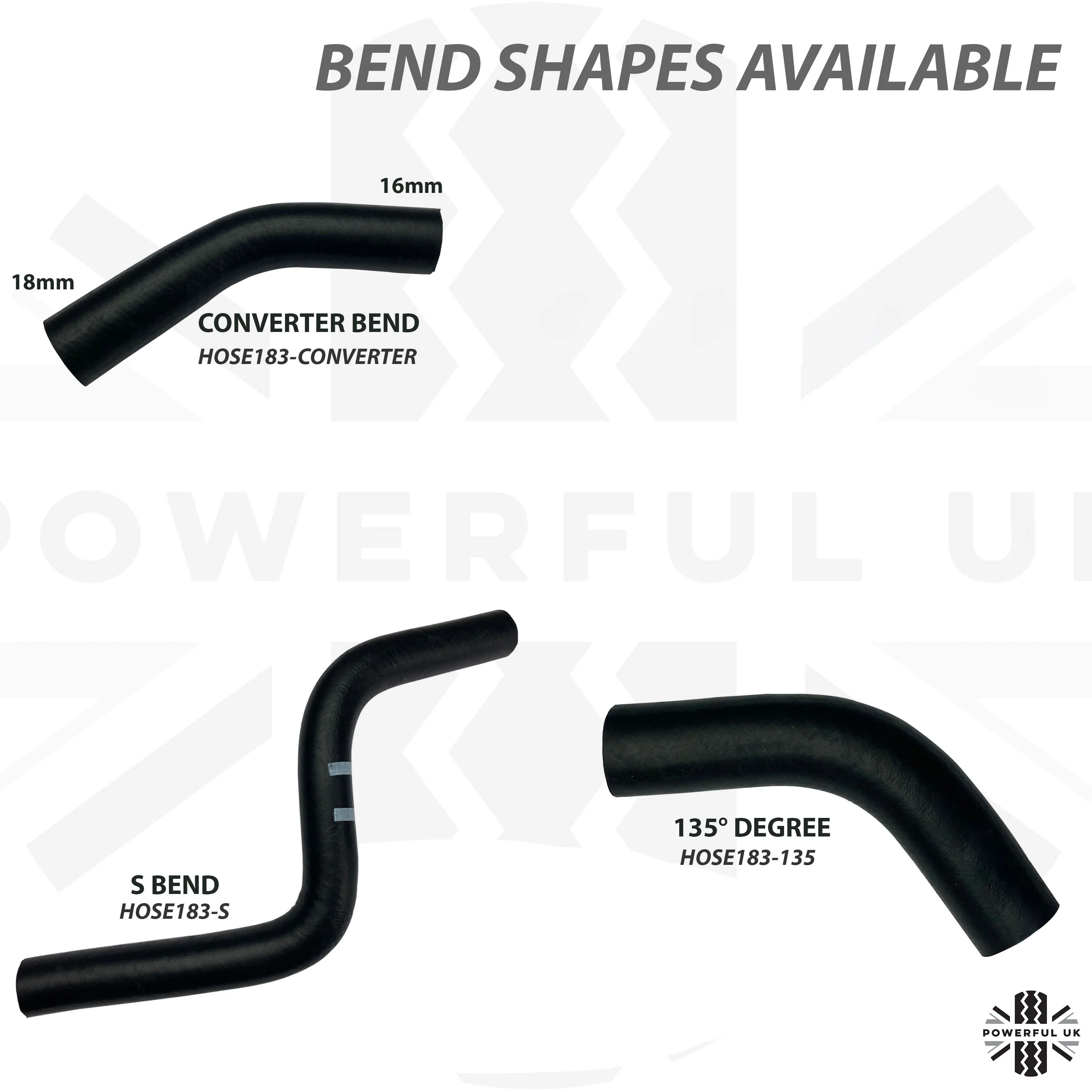 Rubber Converter Bend 16mm>18mm for Classic Kit Car - Image 4
