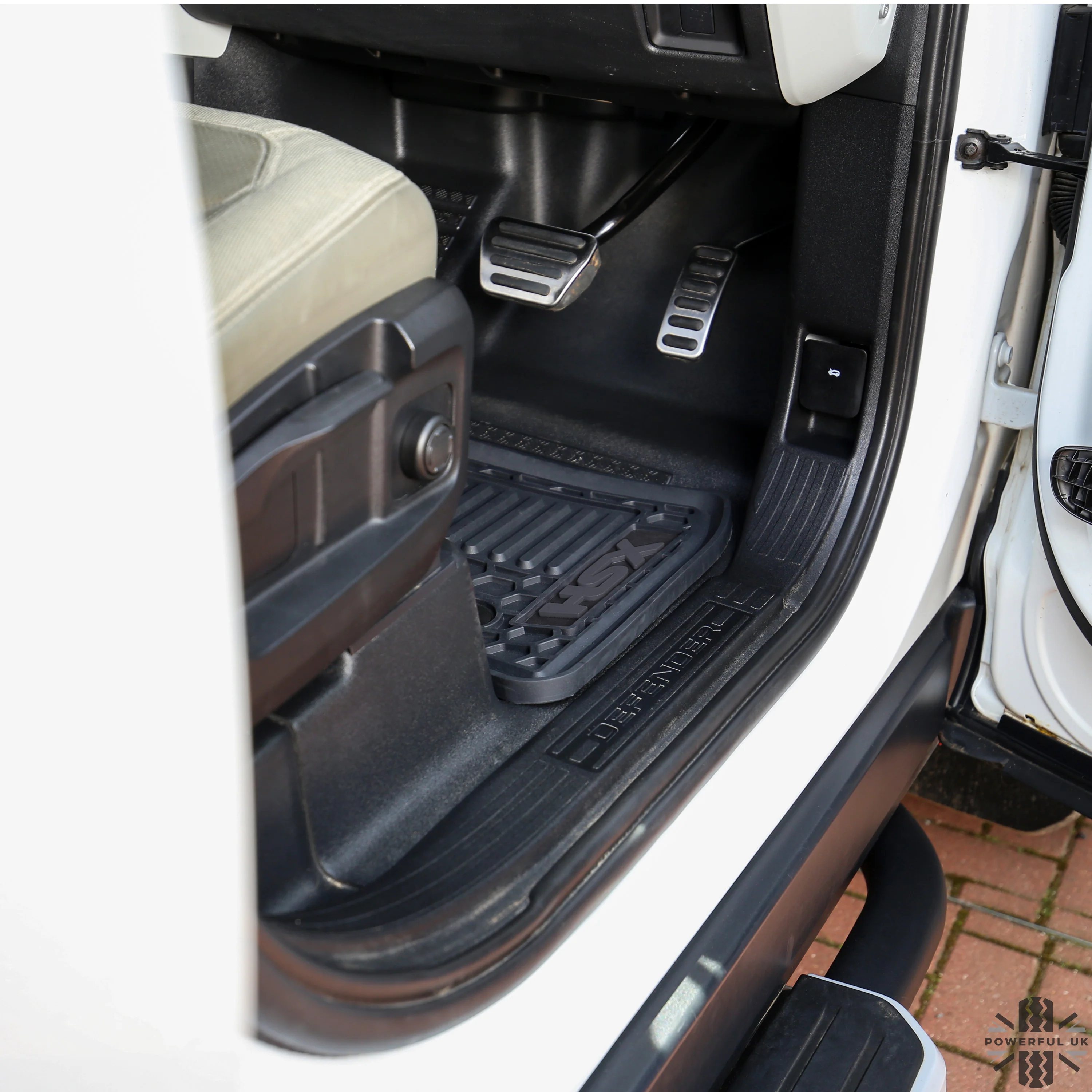 Rubber Floor Mat Set - RHD - for Land Rover Defender L663 (110) - 7 seat - Image 5