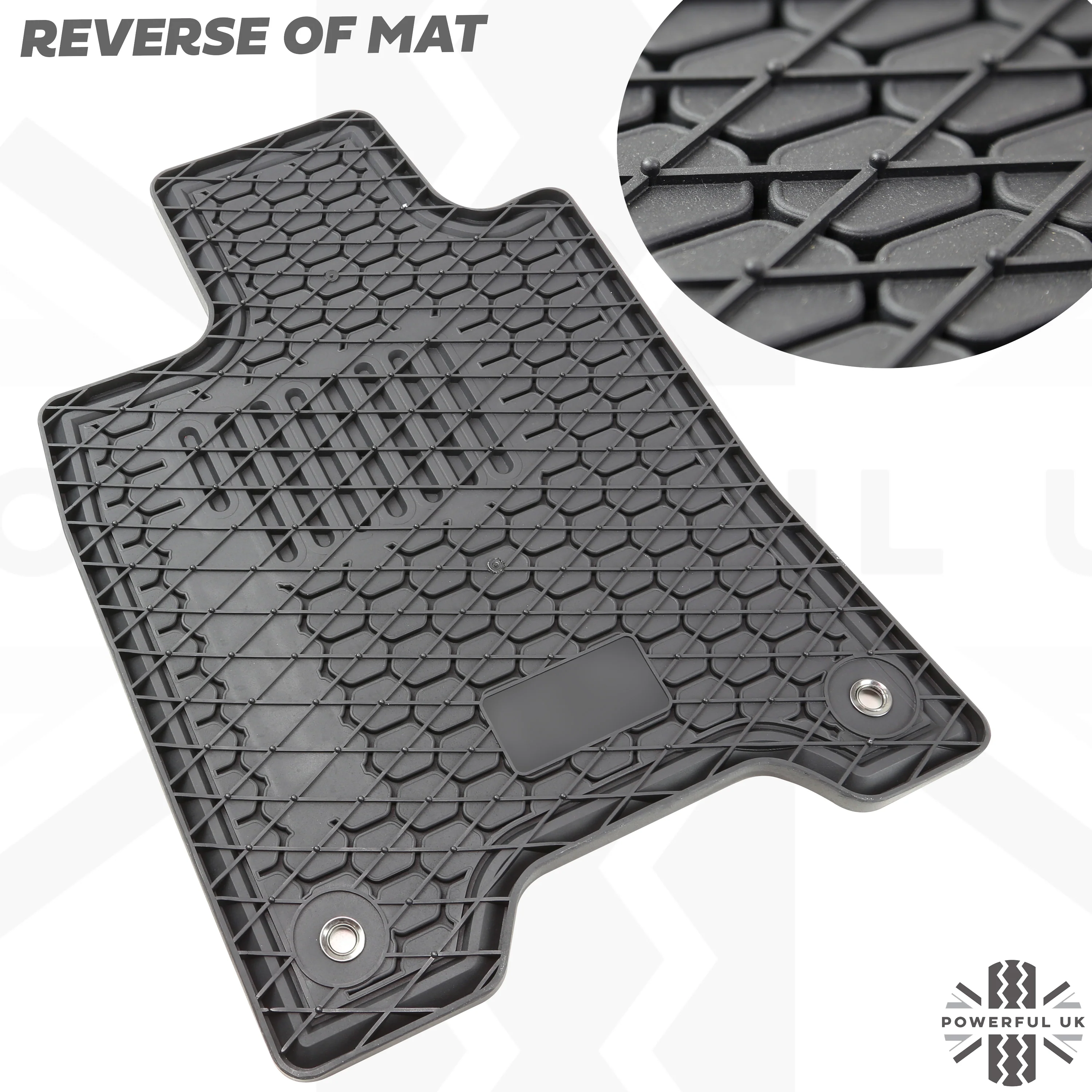 Rubber Floor Mats 4pc - RHD - for Nissan Navara NP300 - Image 6