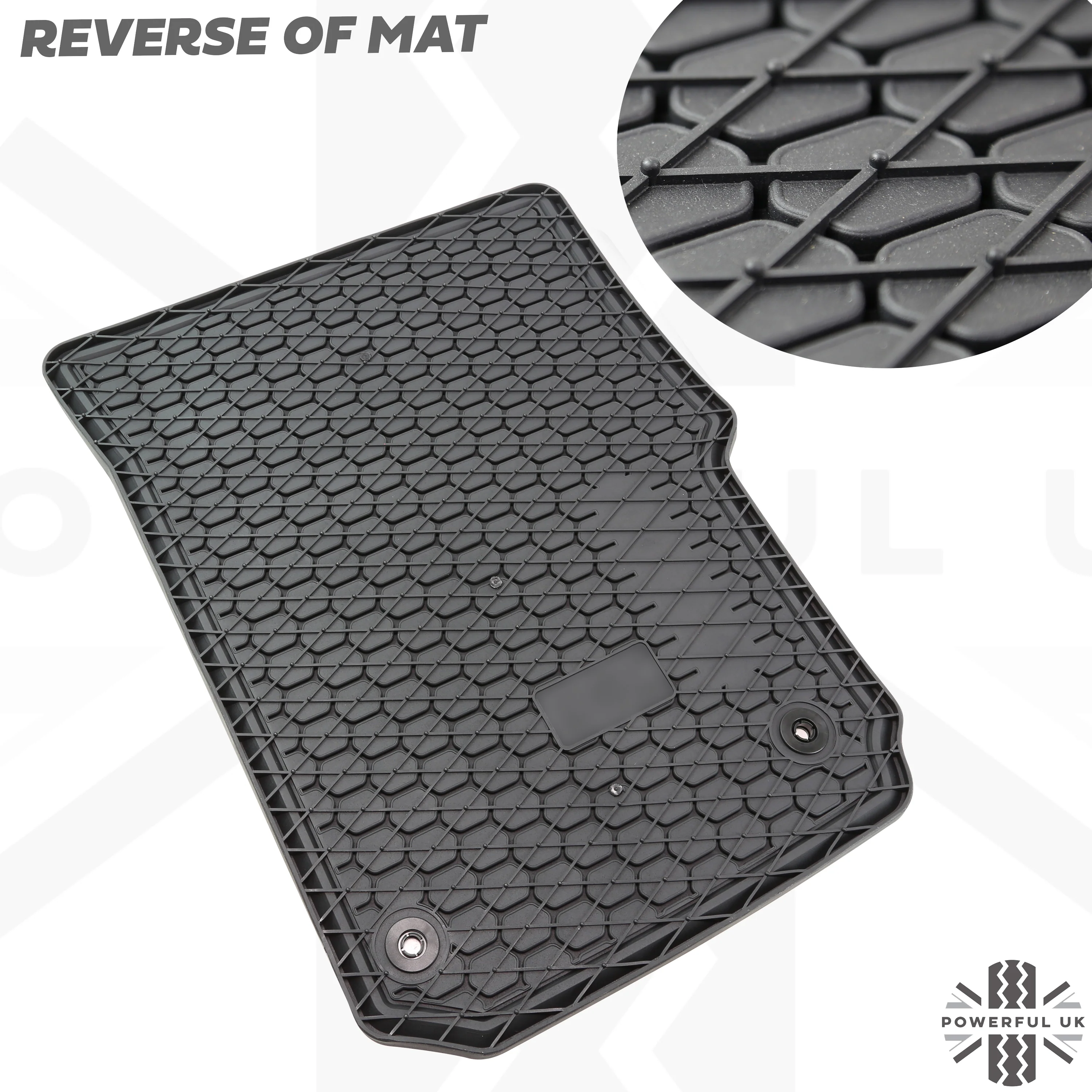 Rubber Floor Mats 4pc - RHD - for VW Amarok - Image 7