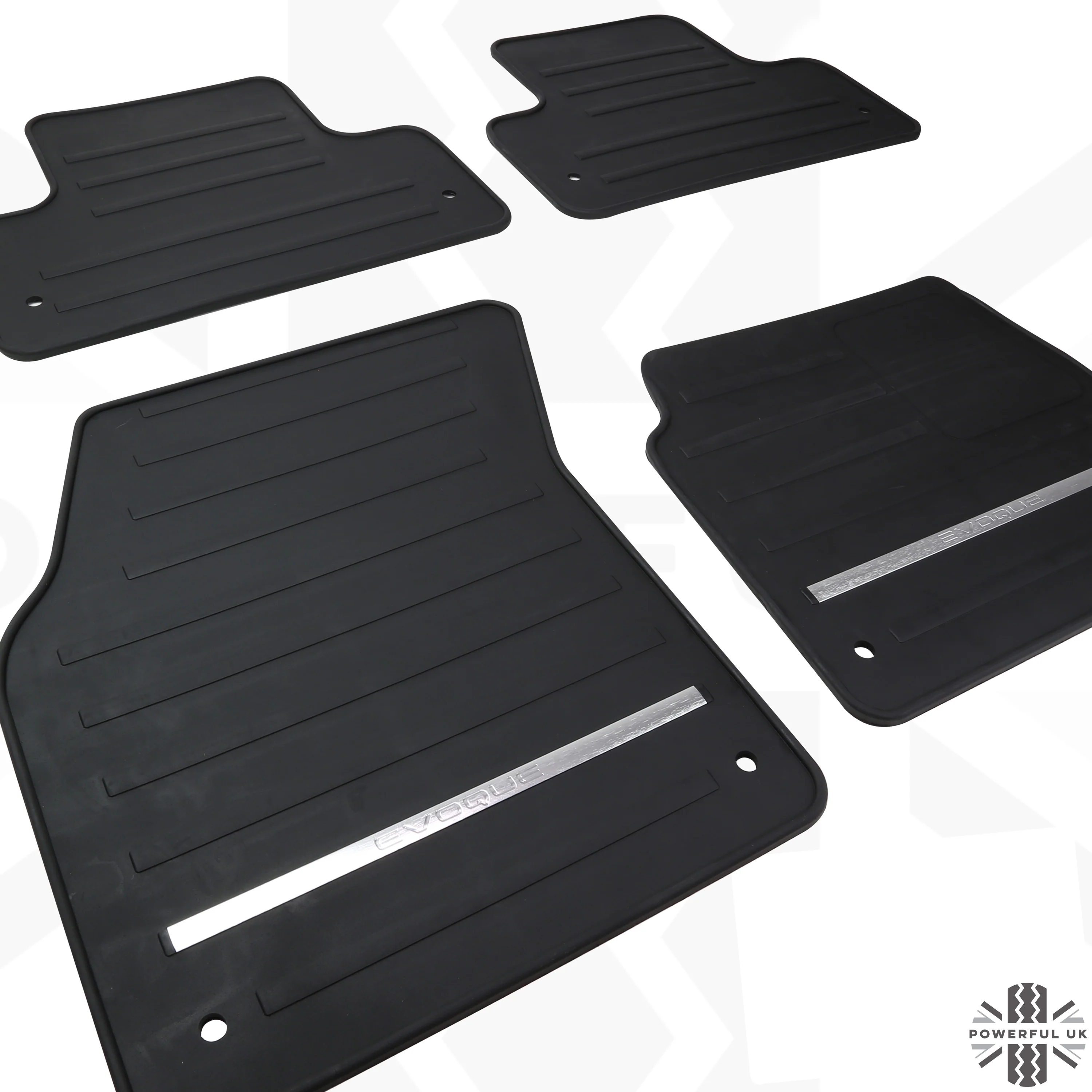 Rubber Floor Mats (genuine) - RHD - for Range Rover Evoque (2011-18) SALOON - Image 2