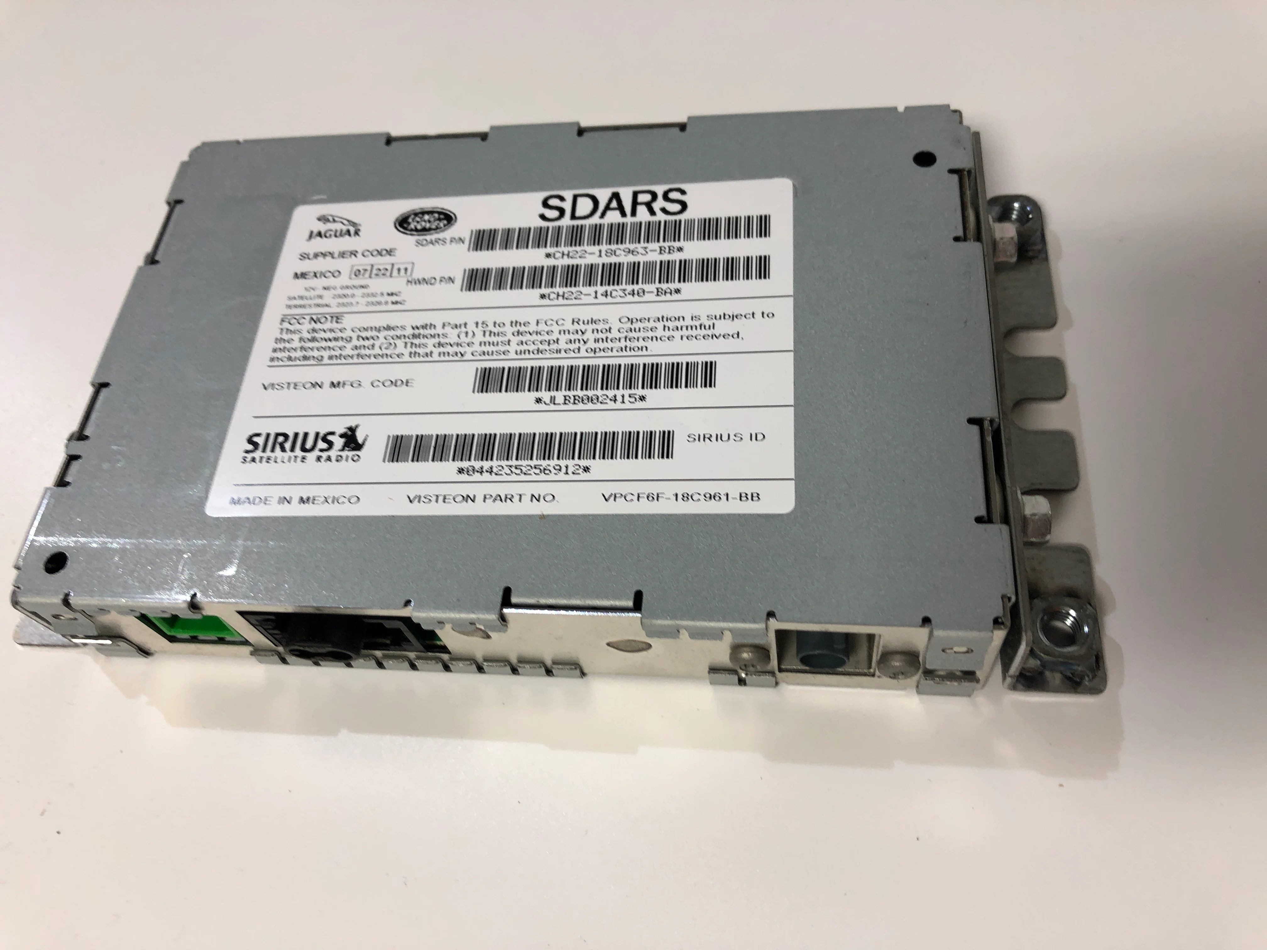 Satellite Radio Module SIRIUS XM for Land Rover SDARS - Image 6