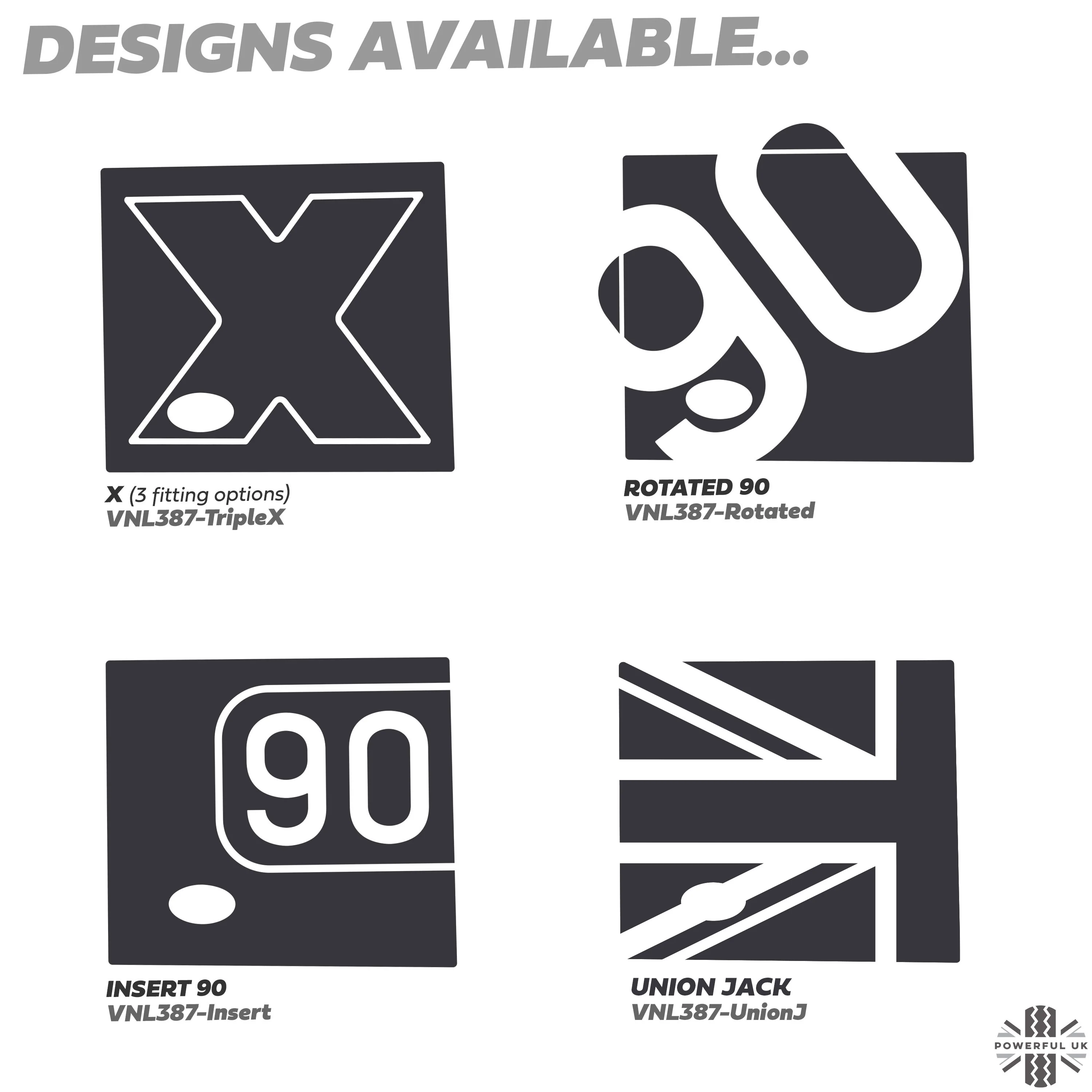 Side Panel Decal Kit - 'Union Jack Flag' - Matte Black for Land Rover Defender L663(90) - Image 6