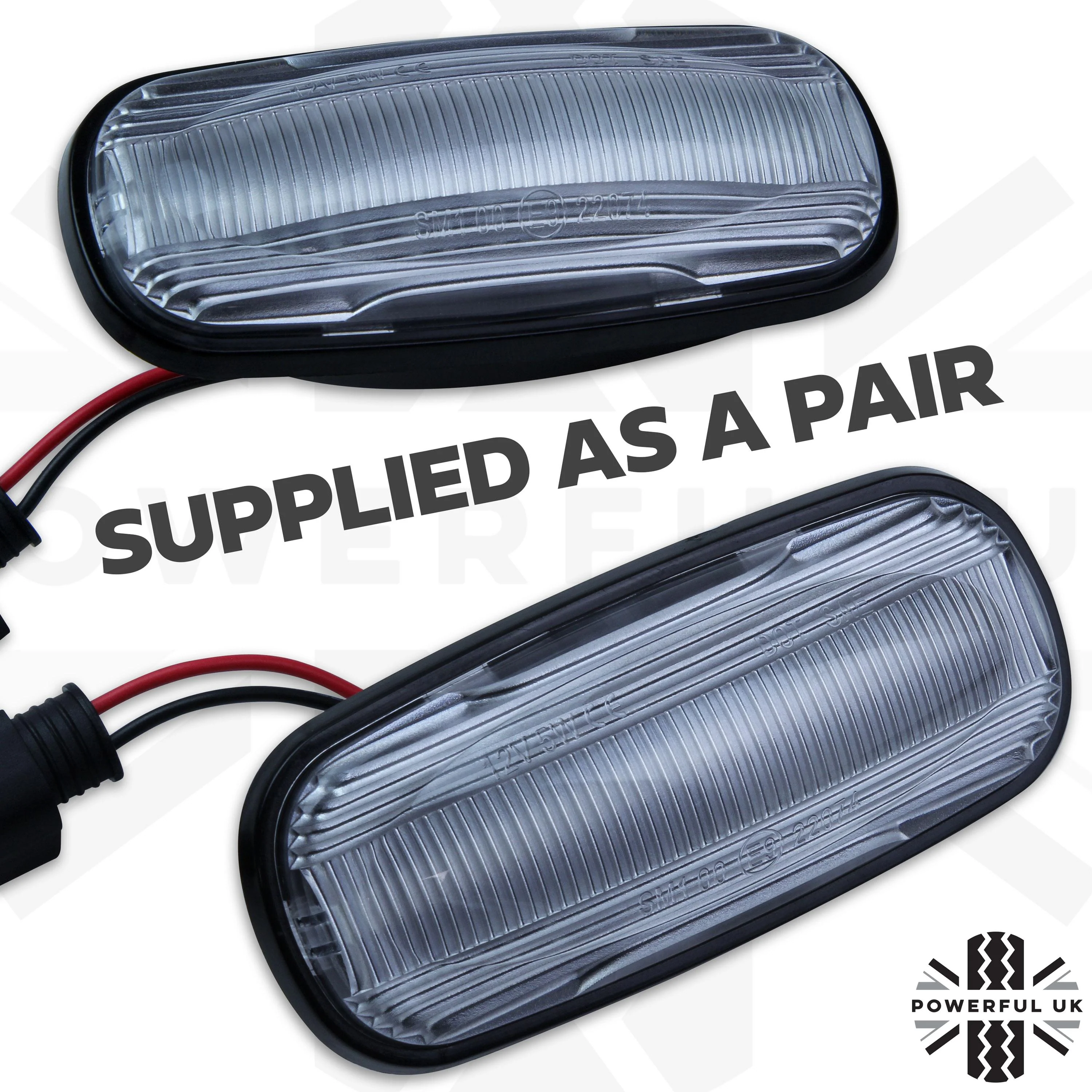 Side Repeaters Conversion Kit - LED - Clear - Dynamic Sweep for Land Rover Defender - Image 10