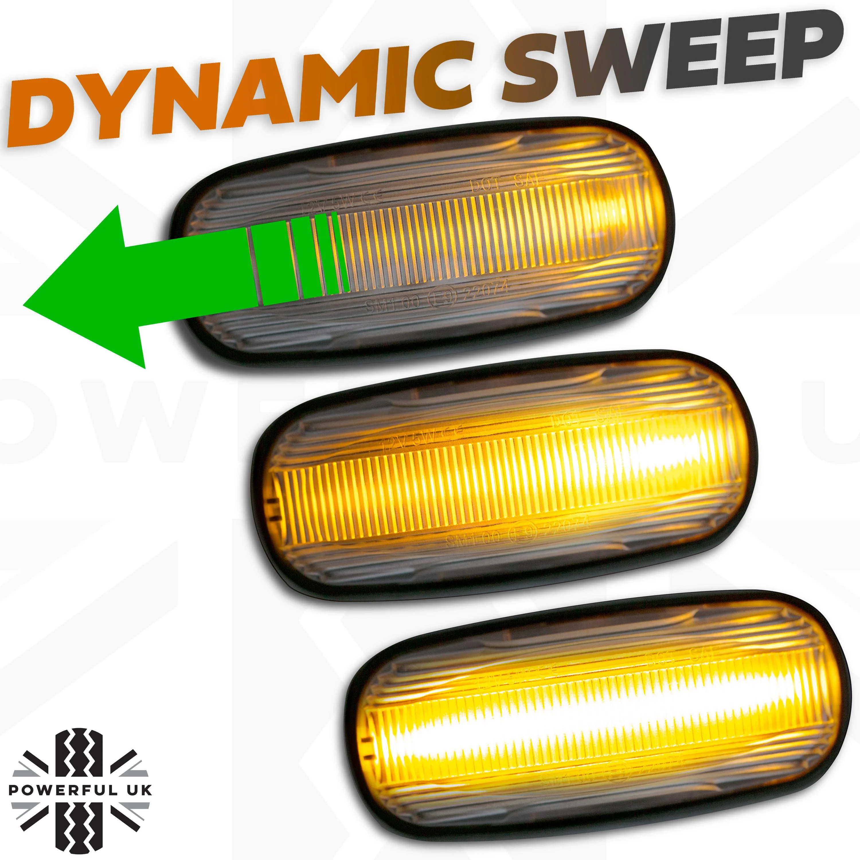 Side Repeaters Conversion Kit - LED - Clear - Dynamic Sweep for Land Rover Defender - Image 12