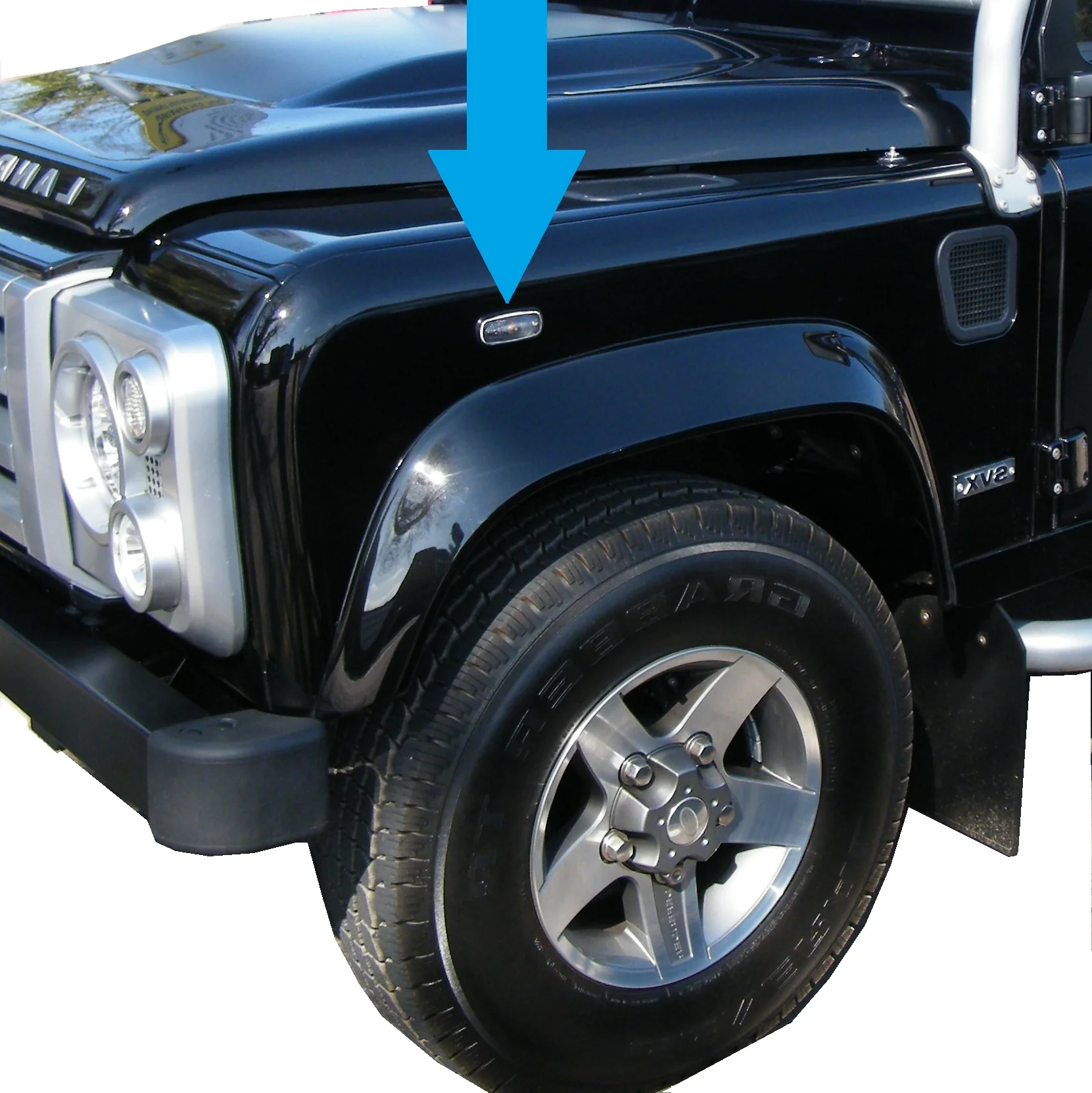 Side Repeaters Conversion Kit - LED - Clear - Dynamic Sweep for Land Rover Defender - Image 6