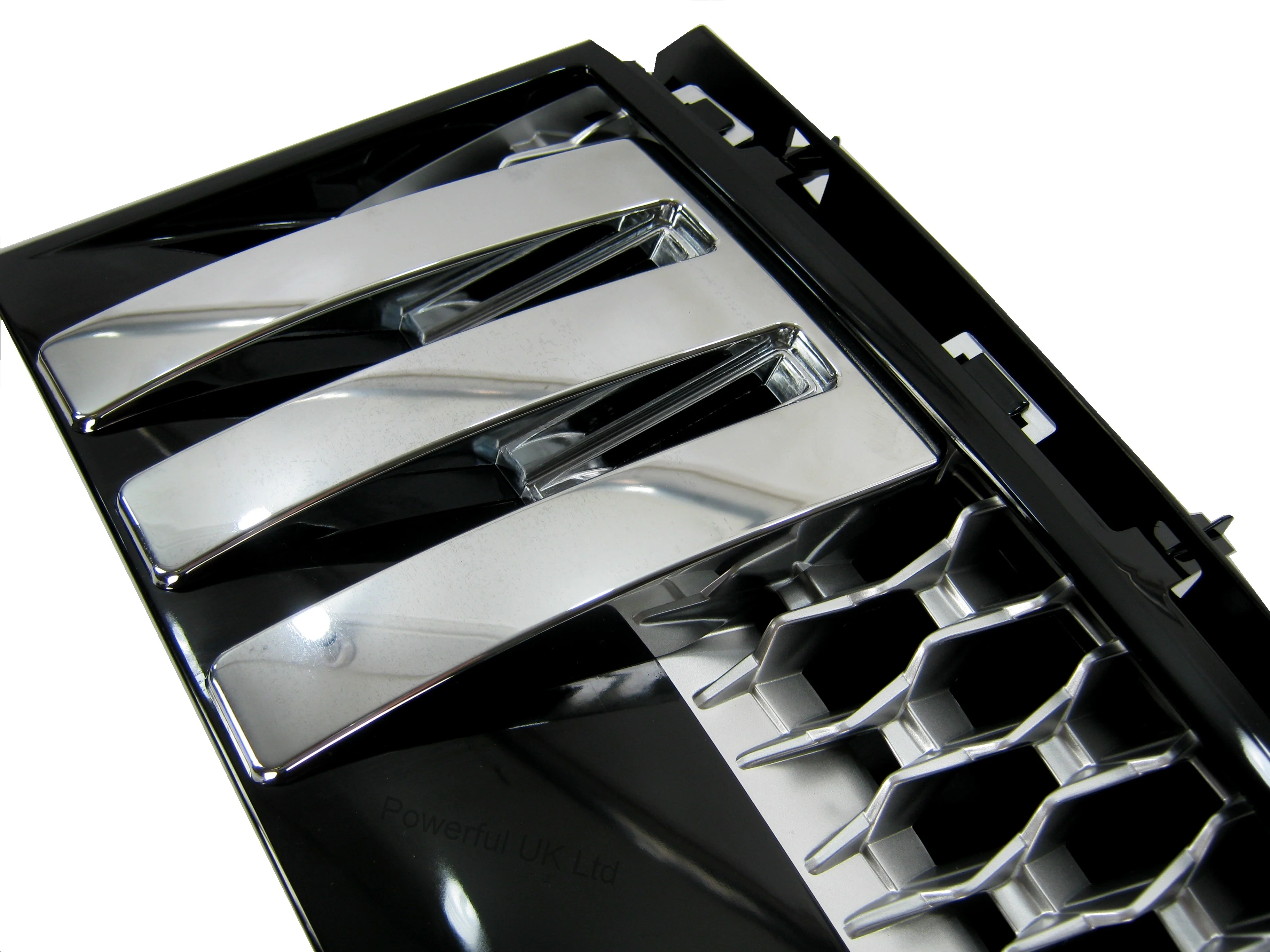 Side Vents - Autobiography Style - Black / Chrome / Silver for Range Rover L322 - Image 3