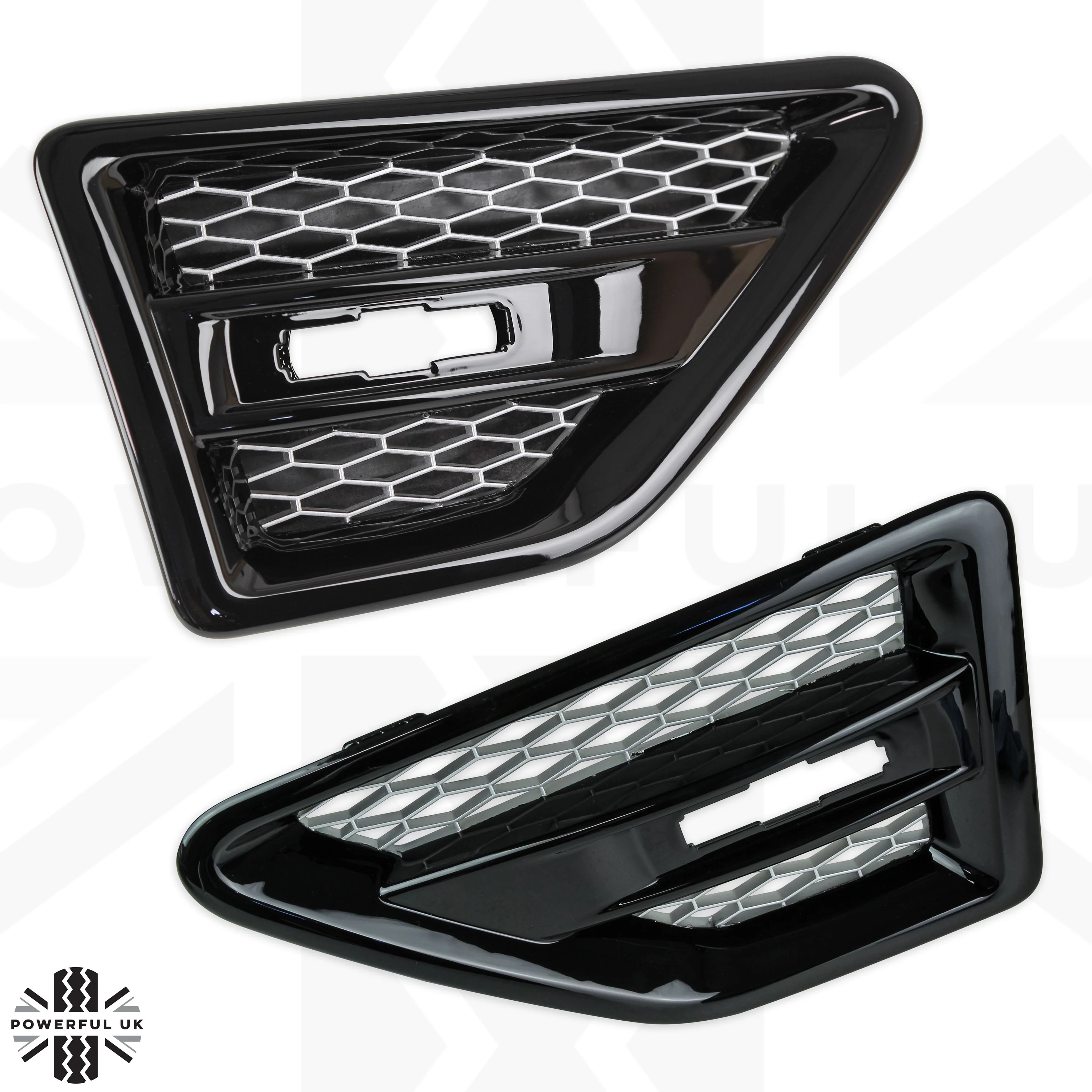 Side Vents -Black & Silver - for Land Rover Freelander 2 - PAIR - Image 3