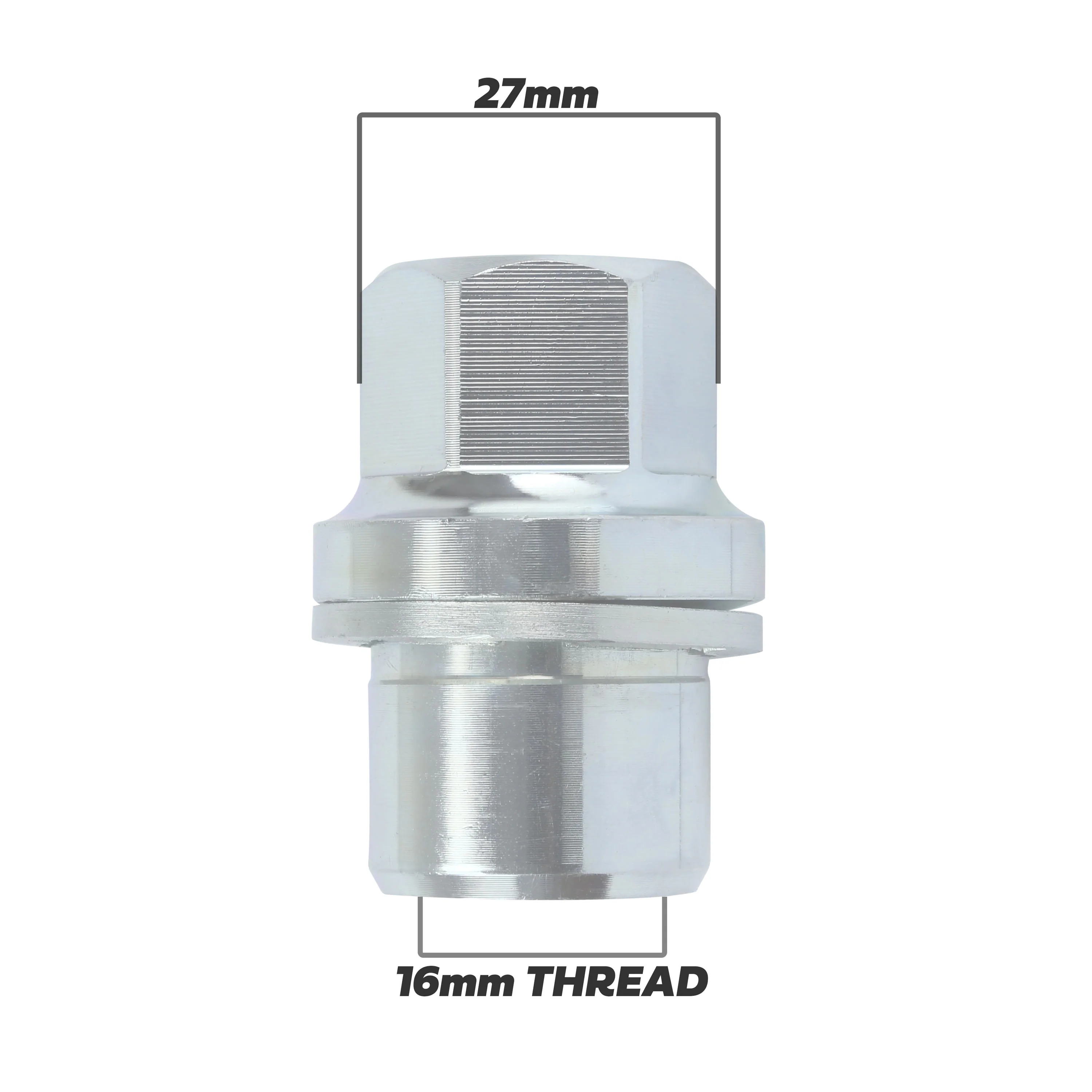 Silver Alloy Wheel Nuts 5pc kit for Range Rover Classic - Image 8