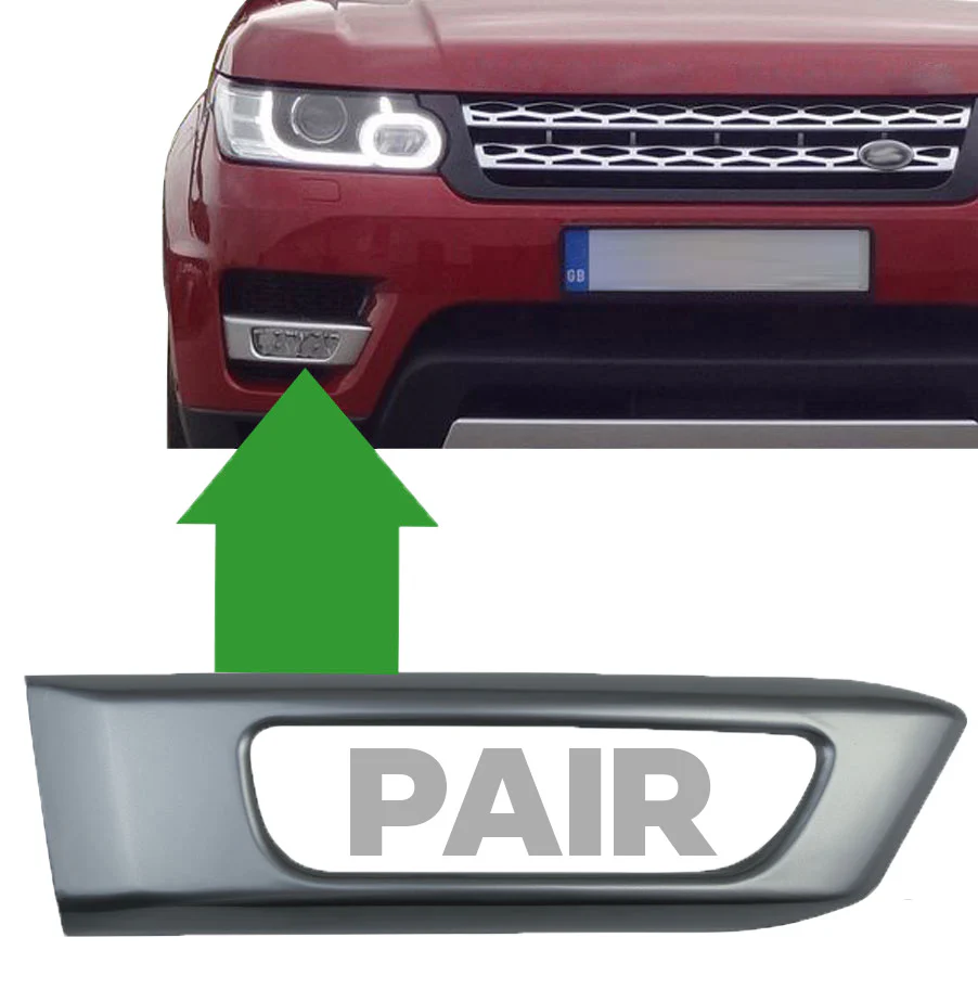 Silver Fog Lamp Surrounds for Range Rover Sport L494 2014-17 - Image 5