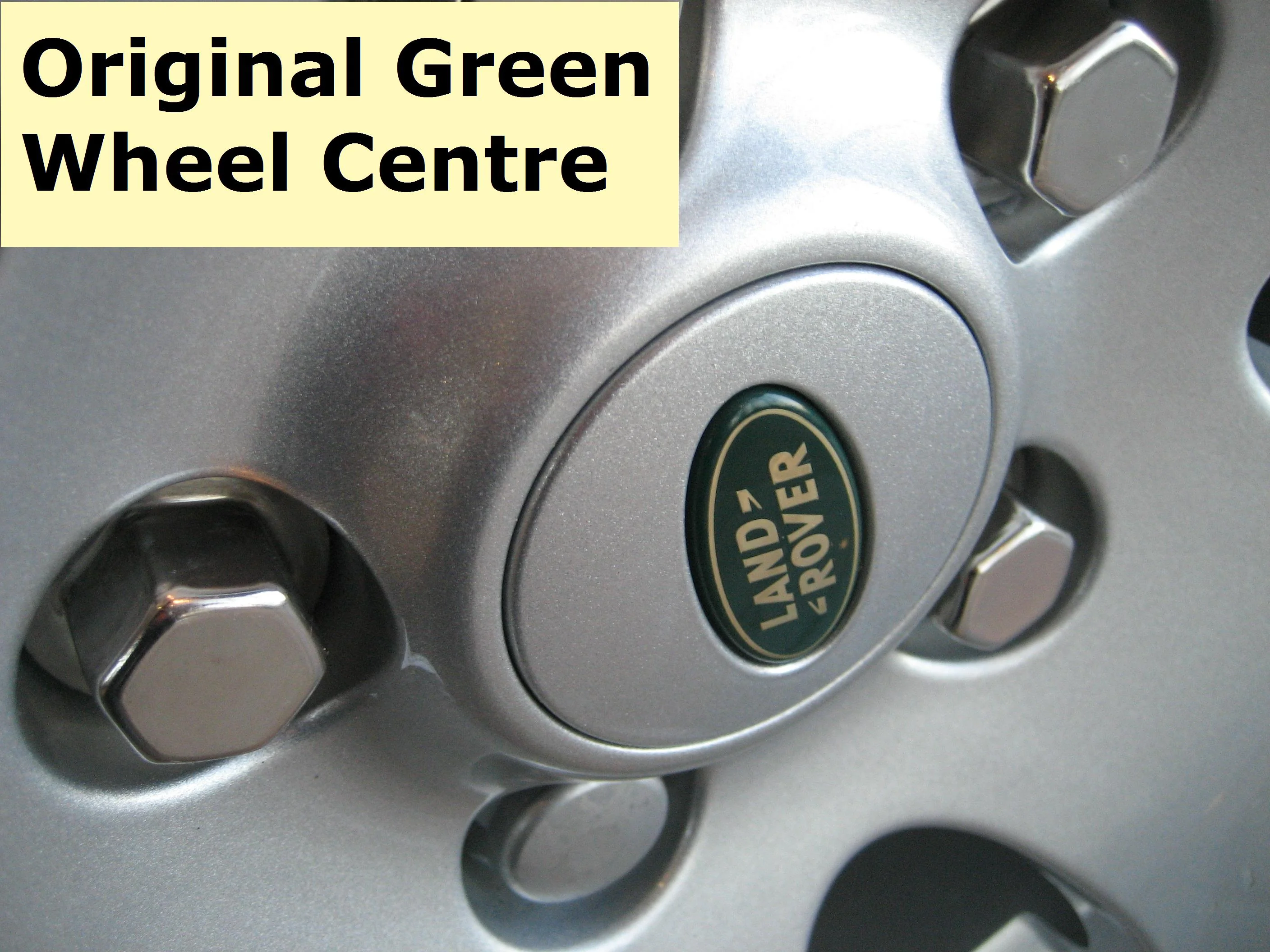 Genuine Silver & Chrome Wheel Centre caps 4pc for Land Rover Discovery 3 / 4 - Image 3