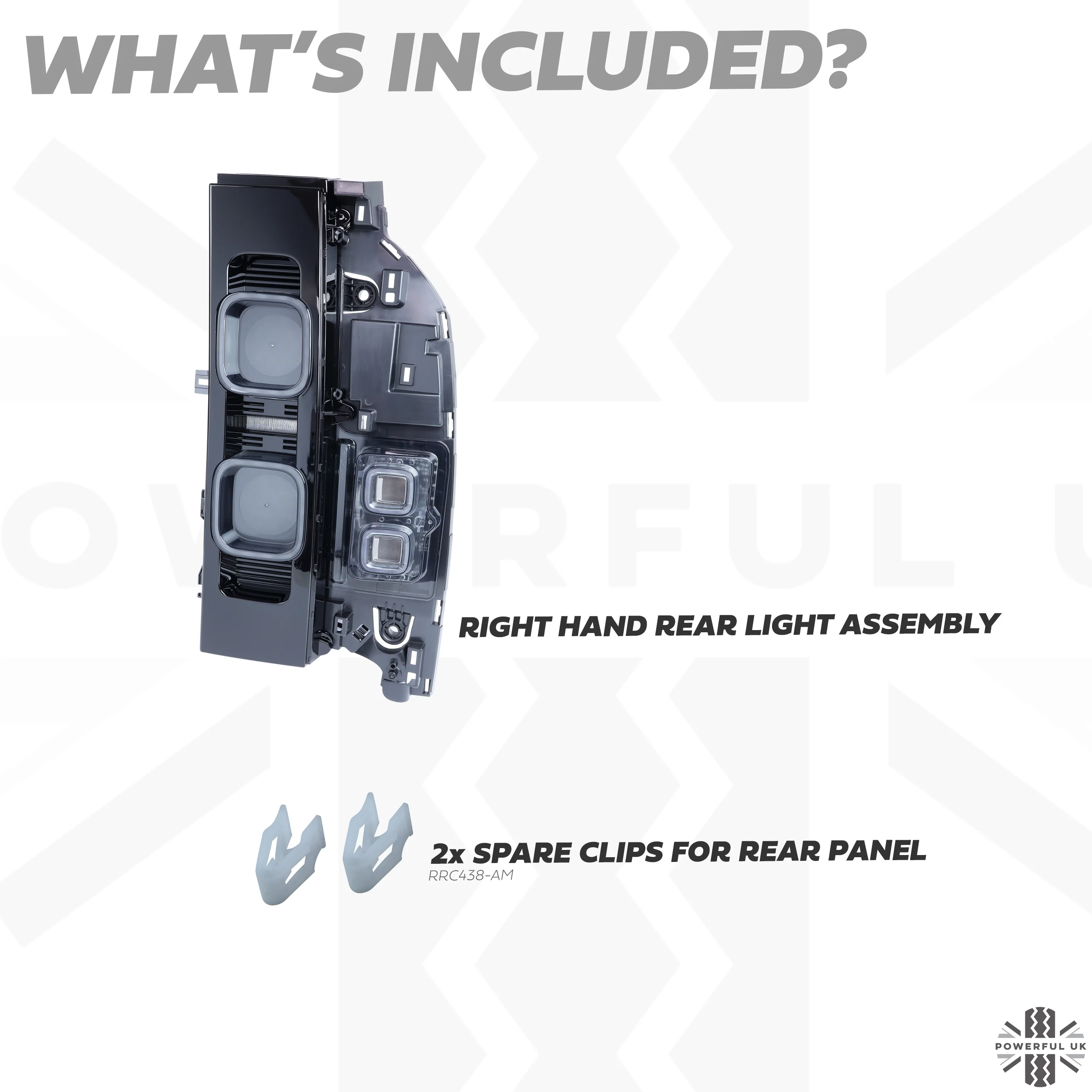 Smoked UK Rear Light Assembly (Aftermarket) for Land Rover Defender L663 - RH - Image 3