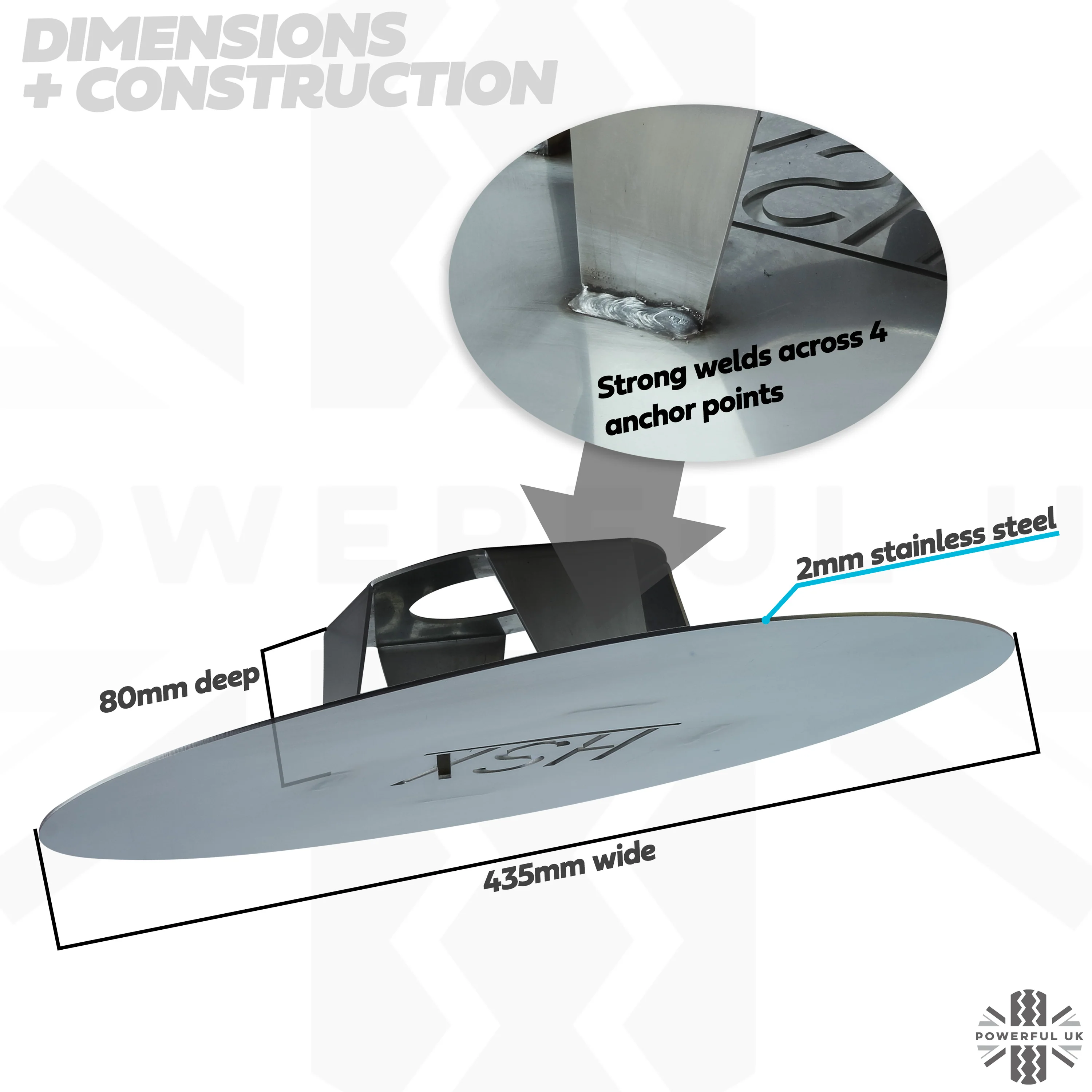 Spare Wheel Anti-theft Protection Disc - Stainless for Land Rover Discovery 3 & 4 - Image 9