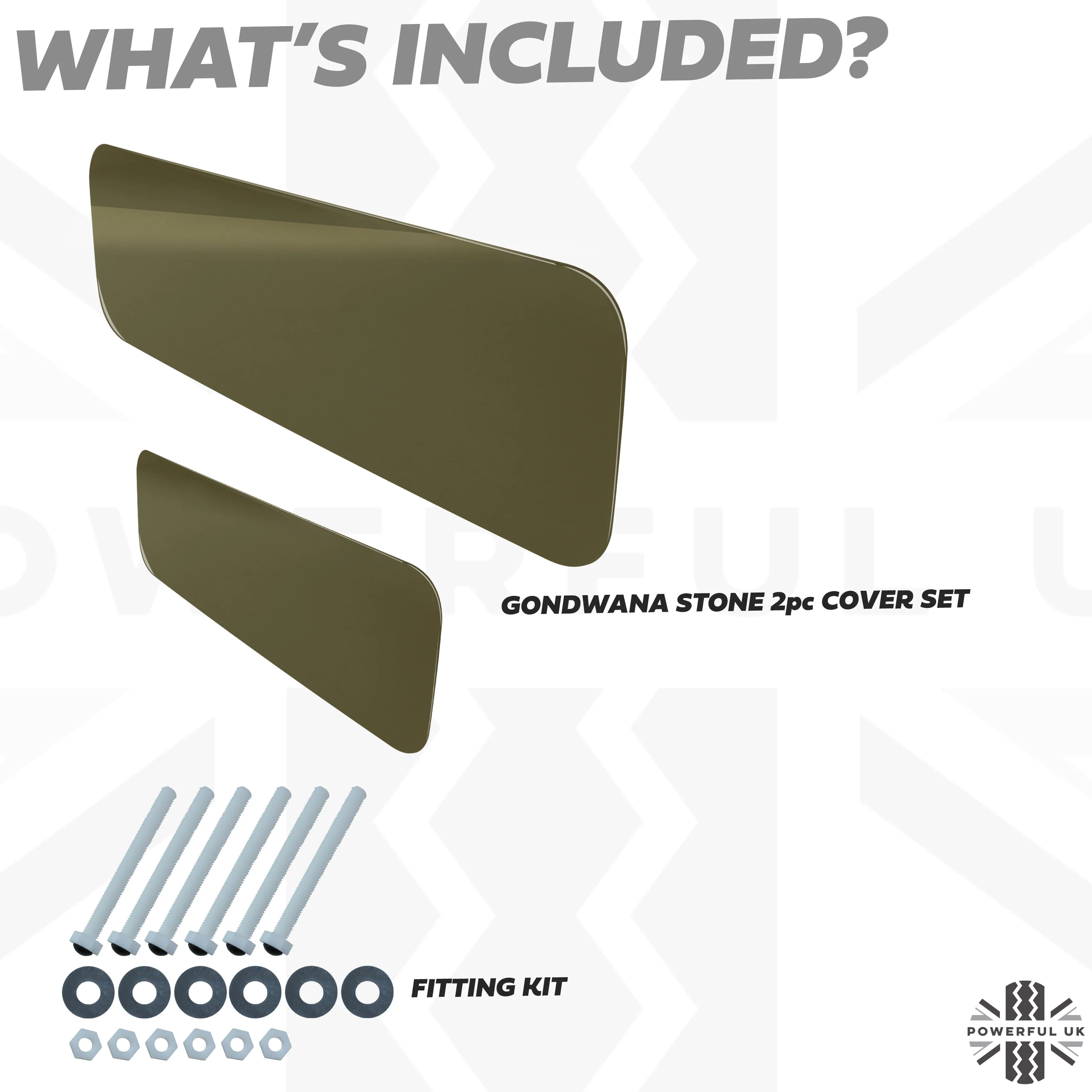 Spare Wheel Delete Cover Set for Land Rover Defender L663 - Gondwana Stone - Image 3