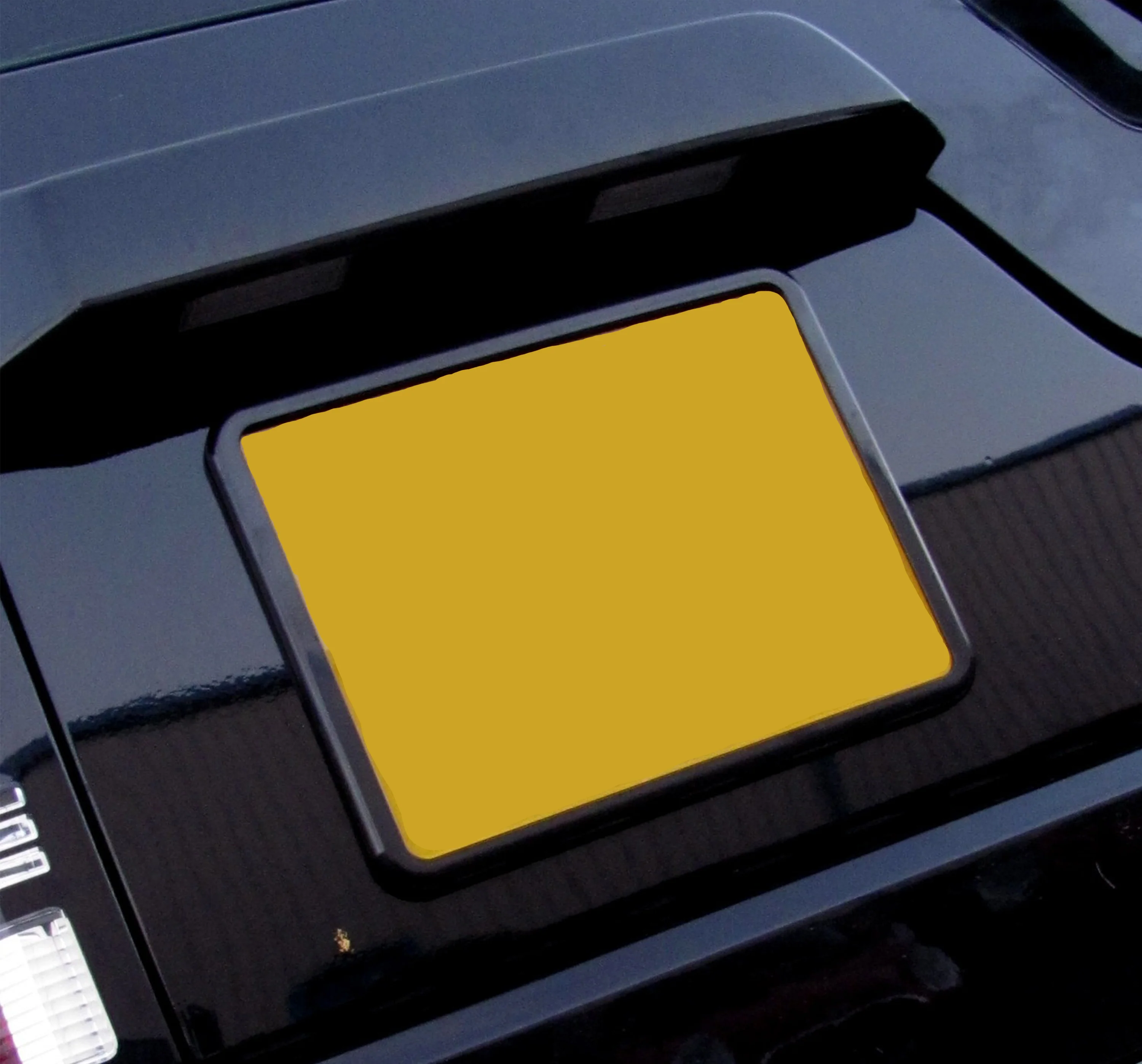 Square Rear Number Plate Surround - Black - Image 4