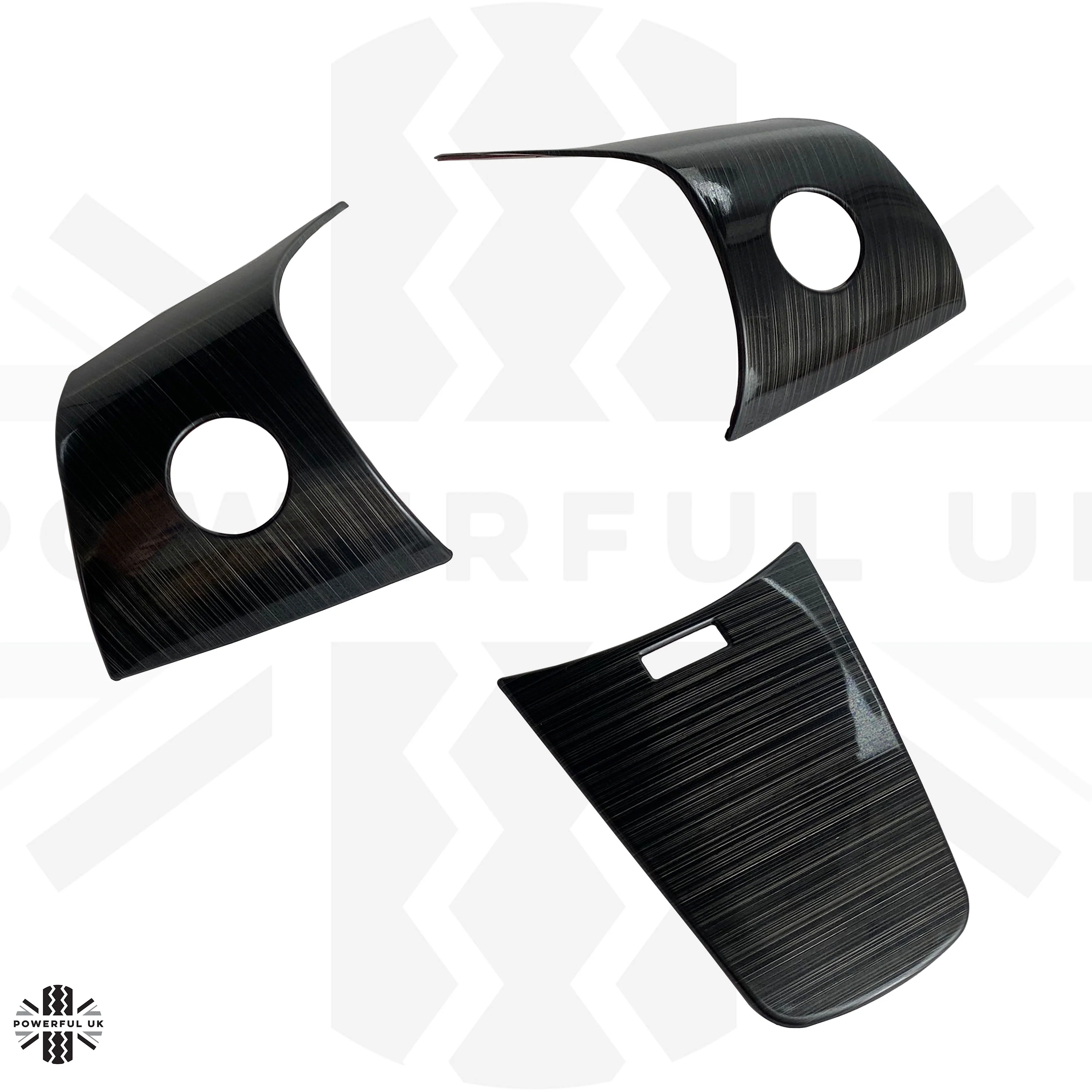 Steering Wheel Column Cover Trims for Tesla Model 3 - Brushed Black - Image 5