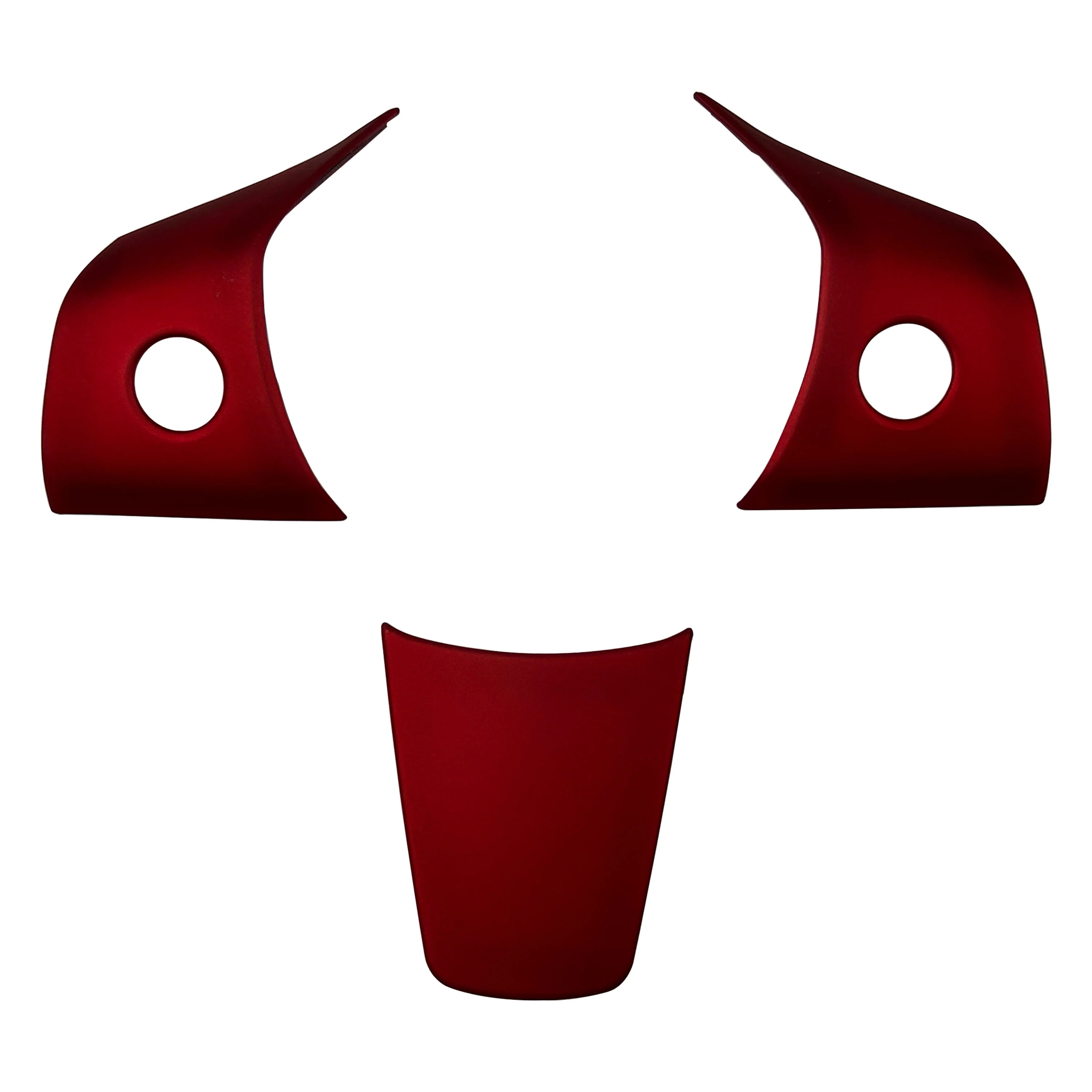 Steering Wheel Column Cover Trims for Tesla Model 3 - Red - Image 5