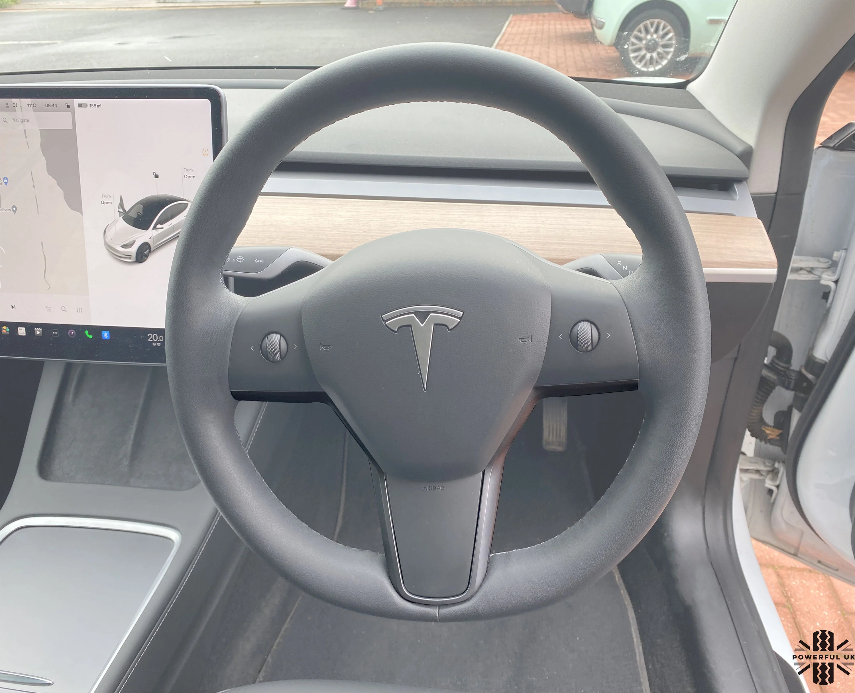 Steering Wheel Cover Trim in Gloss Black for Tesla Model 3 2017-20 - Image 5