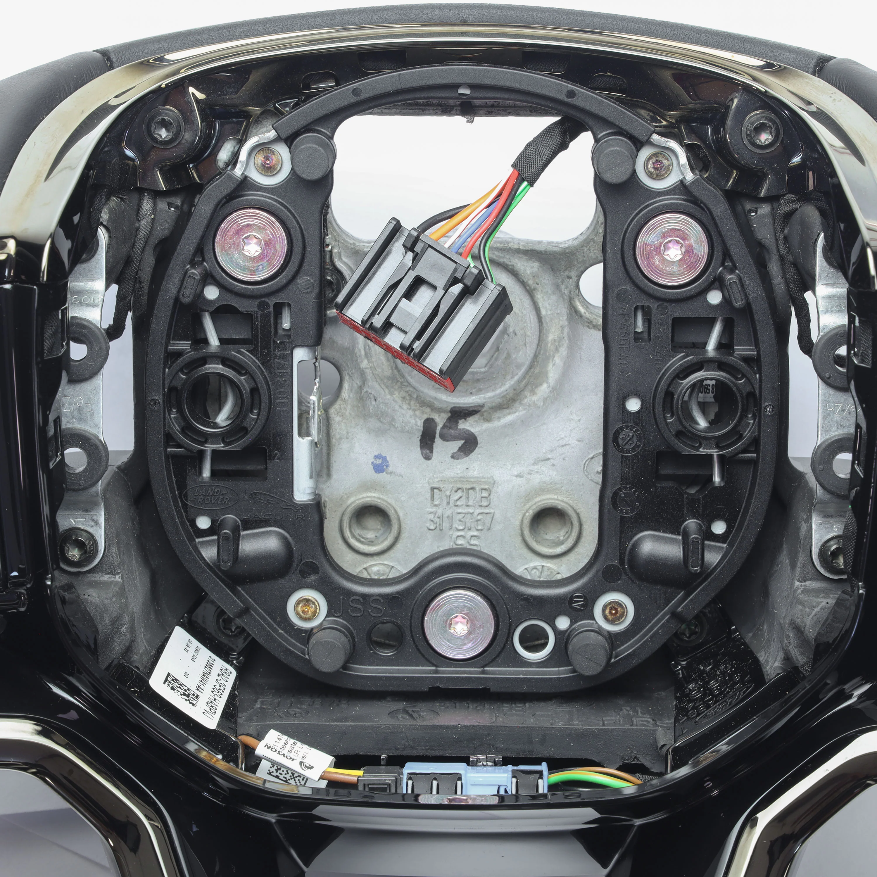 Steering Wheel - Heated - Ebony Leather + Moonlight Bezel for Range Rover Sport L461 - Image 8
