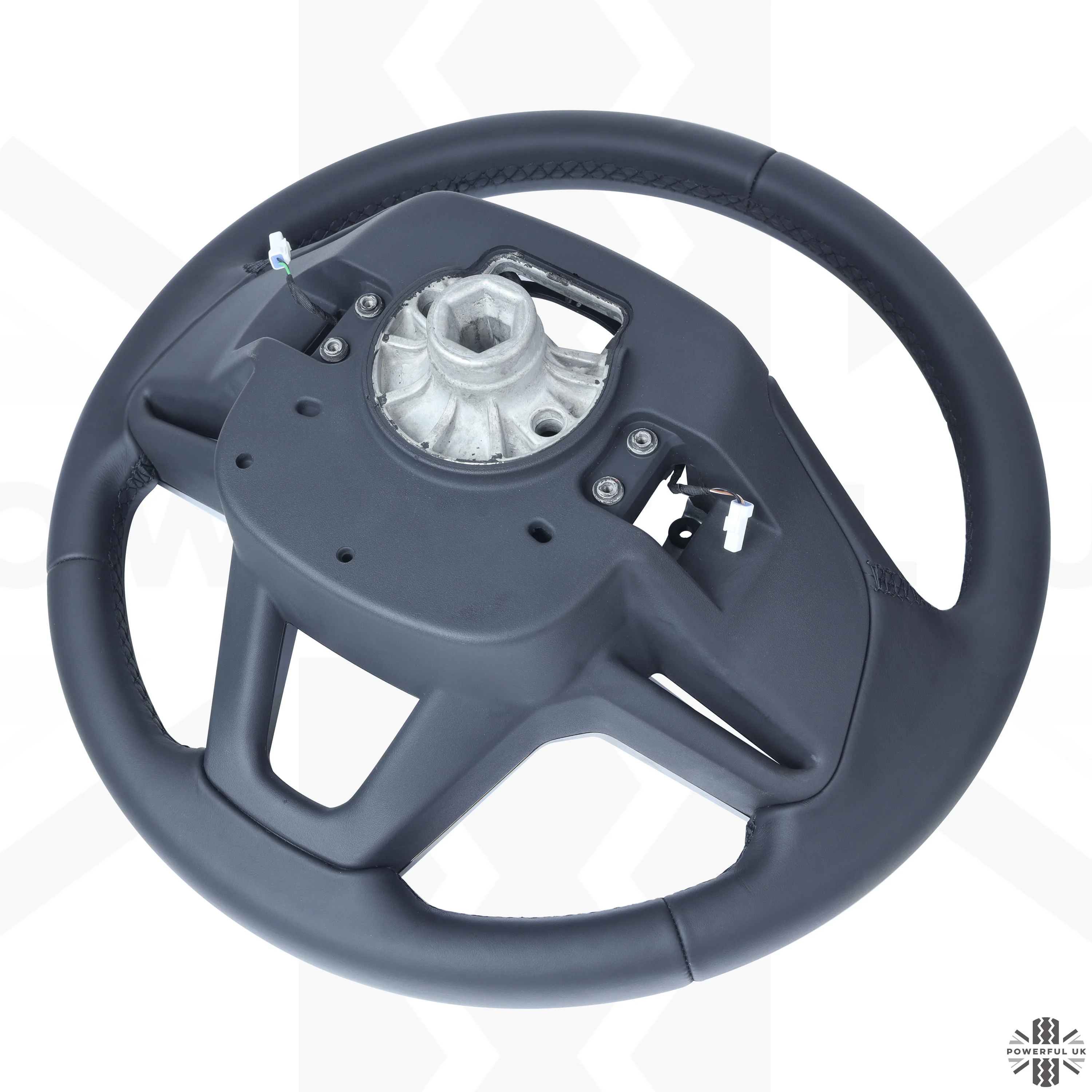 Steering Wheel - Heated - Ebony Leather + Moonlight Bezel for Range Rover Velar 2021+ - Image 5