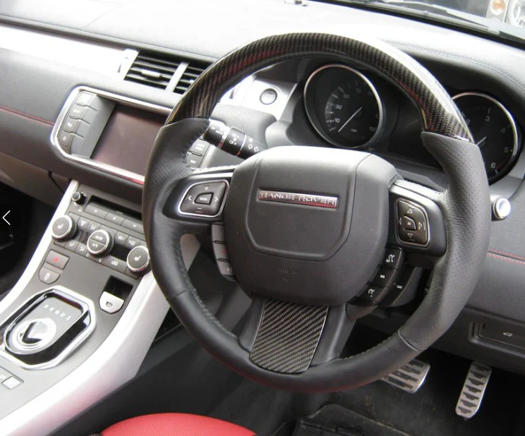 Steering Wheel Heated / Sport Grip for Range Rover Evoque - Carbon Fibre - Image 7