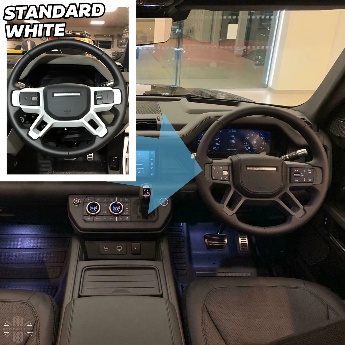 Steering Wheel Insert (genuine) - Dark Grey - for Land Rover Defender L663 - Image 4