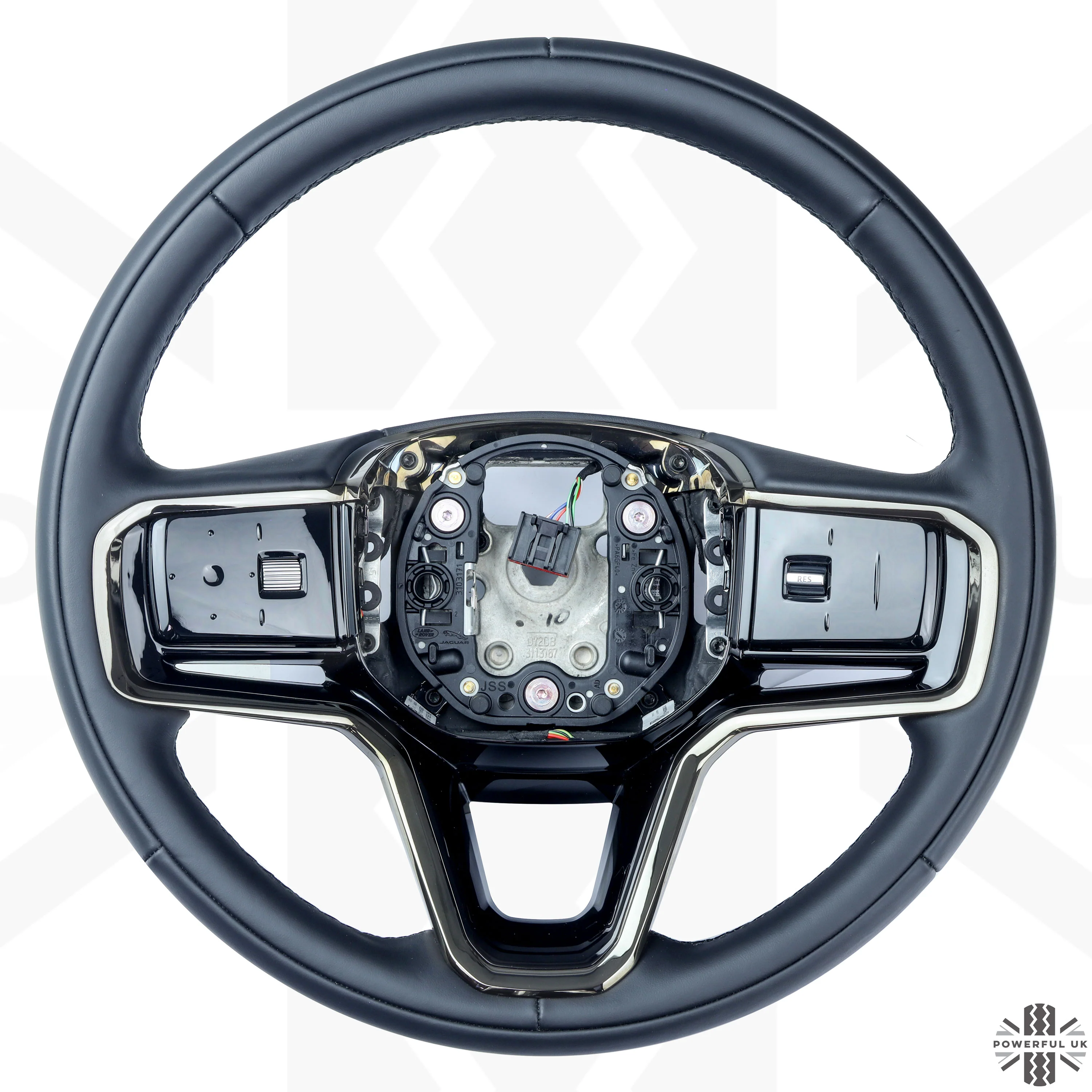 Steering Wheel - NON Heated - Ebony Leather + Moonlight Bezel for Range Rover Sport L461 - Image 2