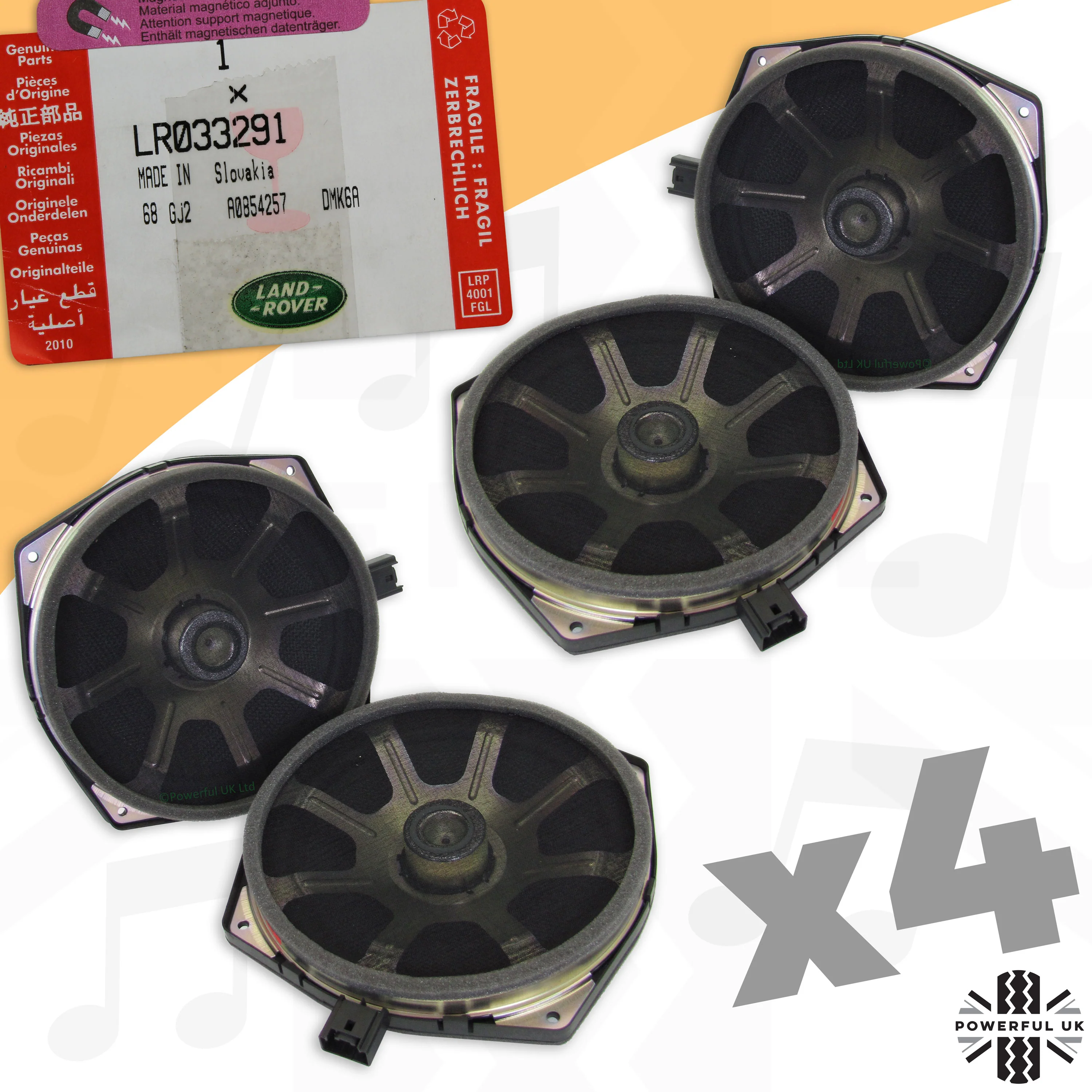 Super Premium' Door Speakers - Set of 4 for Range Rover Sport L494