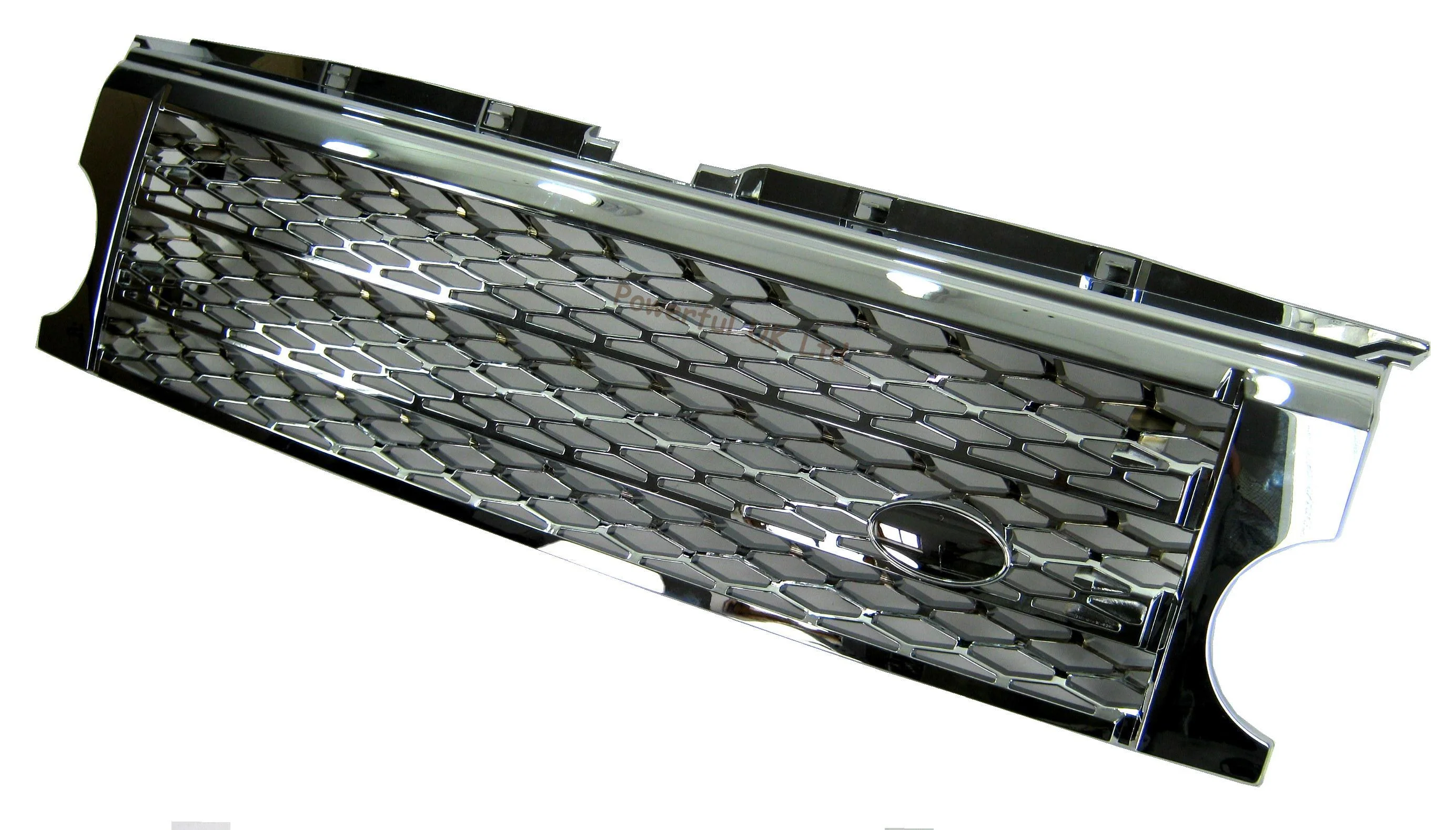 Supercharged Style Front Grille in Chrome for Land Rover Discovery 3 - Image 2