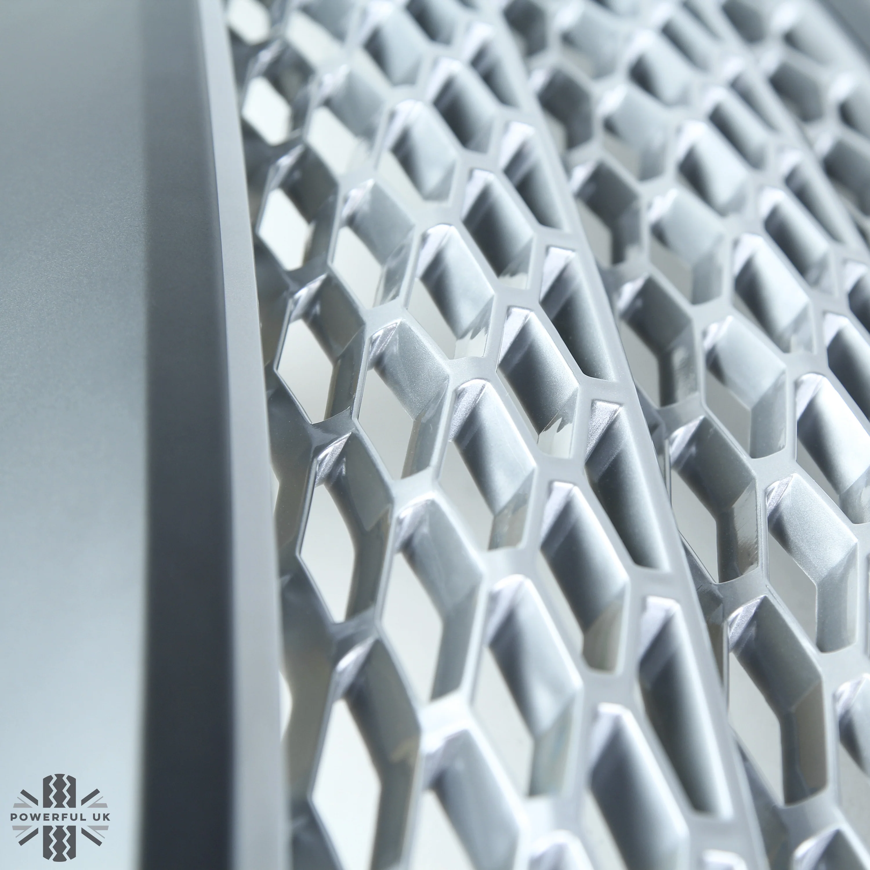 "Supercharged Style" Grille for Range Rover L322 05-09 - Grey + Silver - Image 6