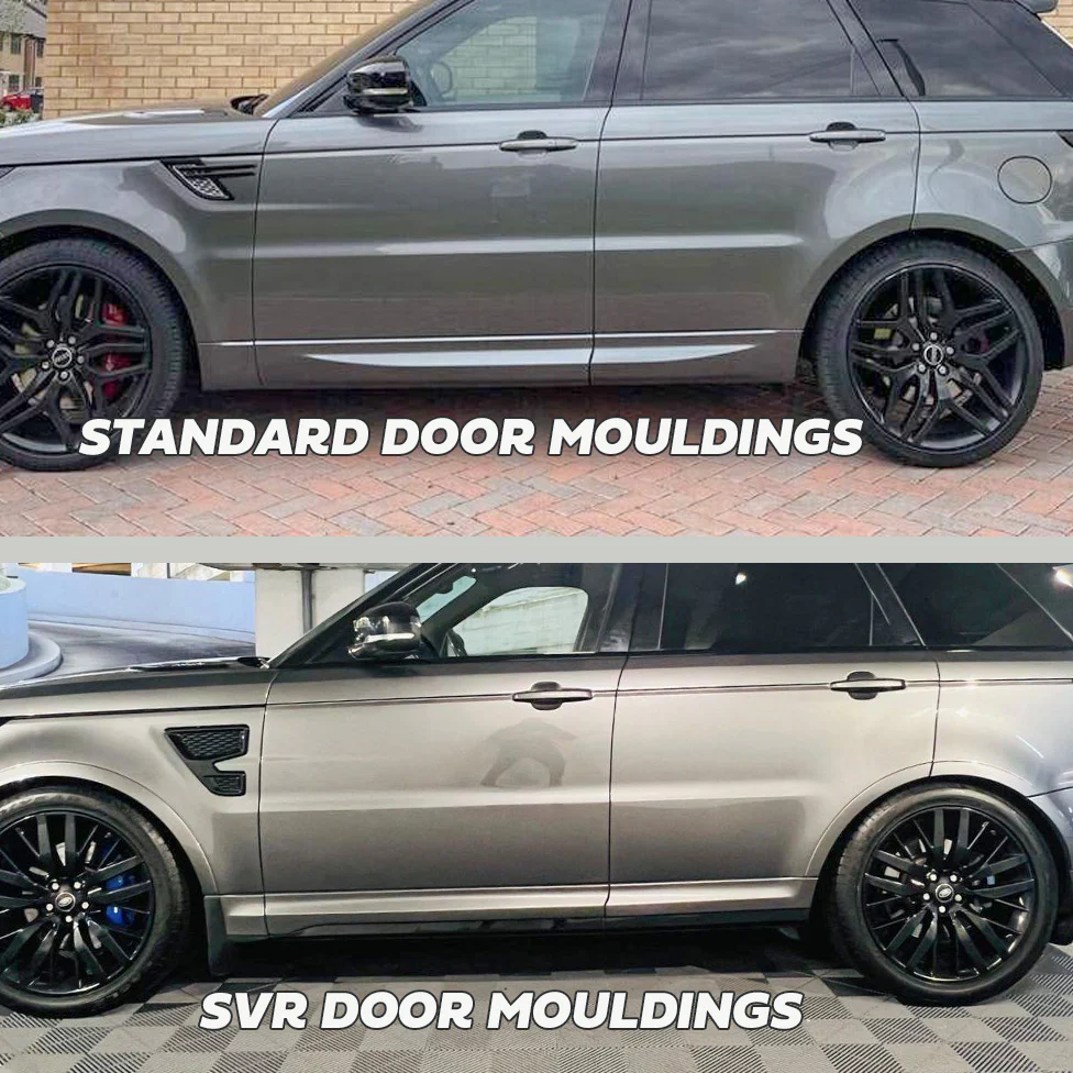 SVR Style Lower Door Mouldings for Range Rover Sport L494 (2014-17) - Santorini Black - Image 5