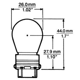 T20 Wedge Bulb RED (3157) - Image 4