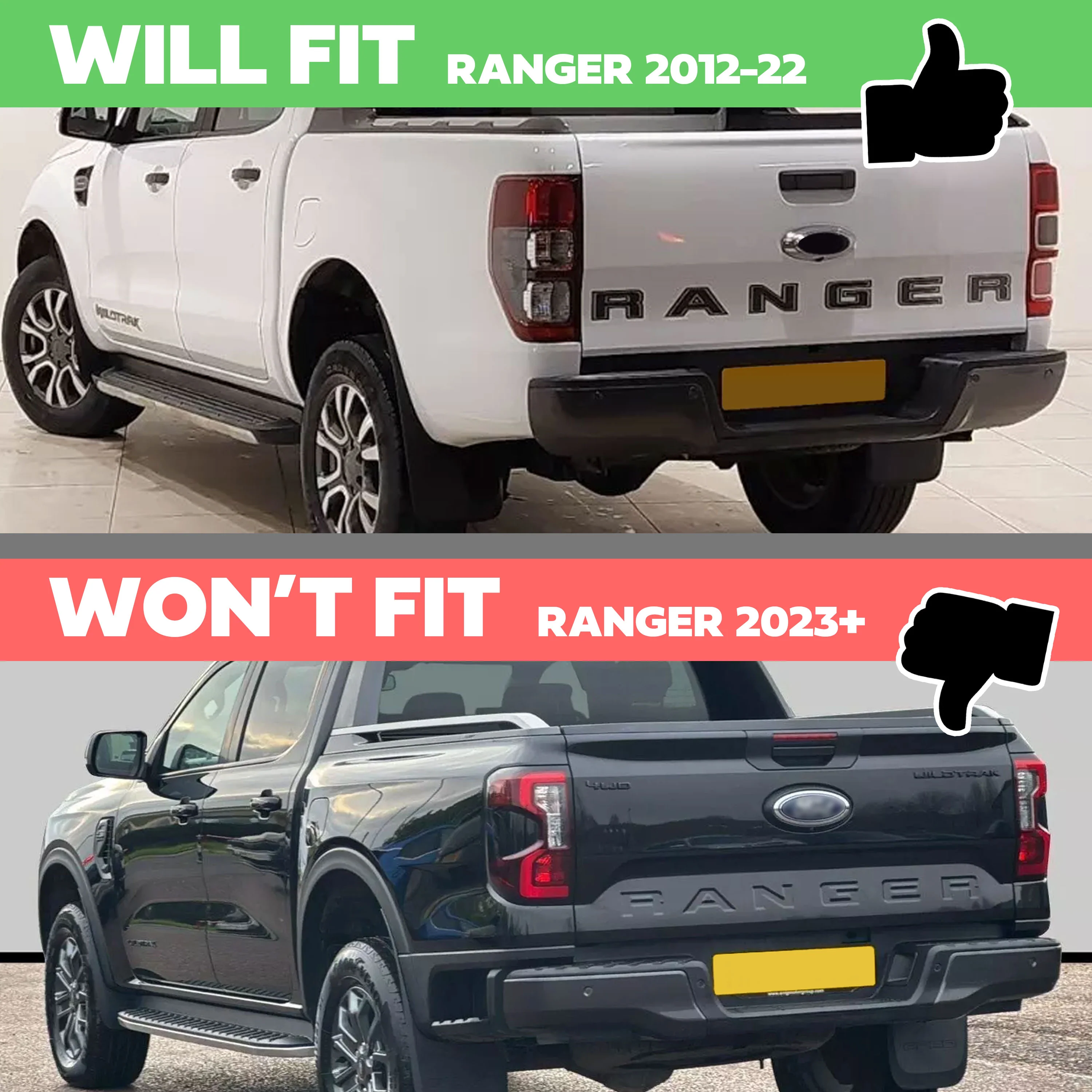 Tailgate Cover Strip for Ford Ranger 2012-22 - Image 7