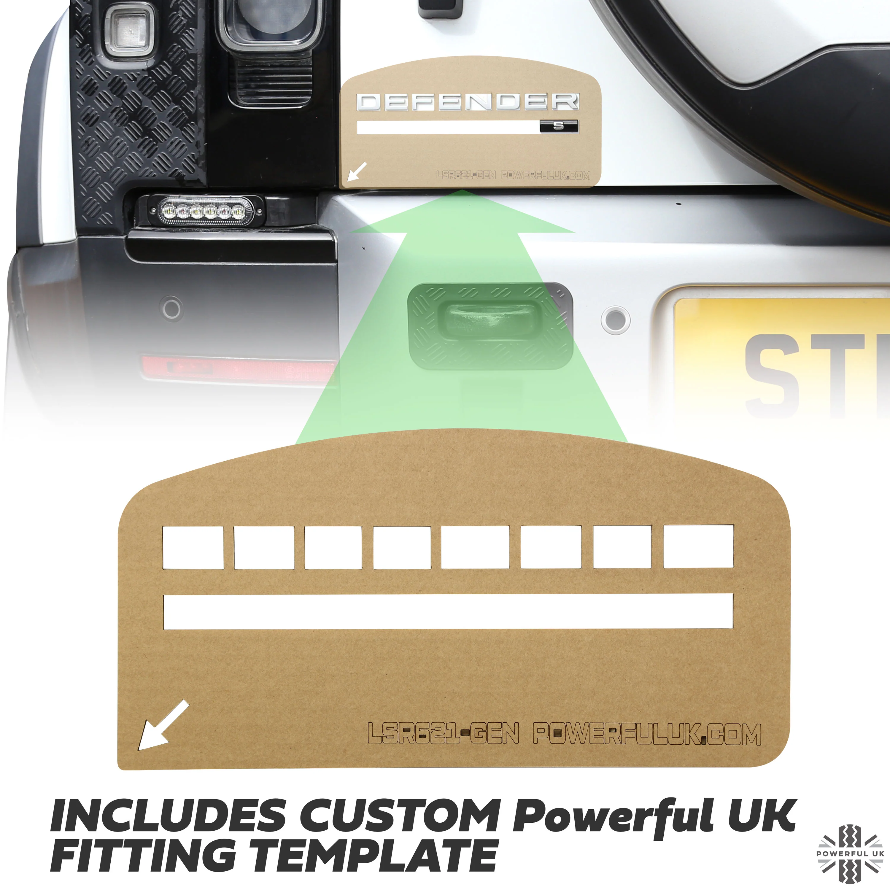 Tailgate Lettering - Satin Silver - for Land Rover Defender L663 - Image 3