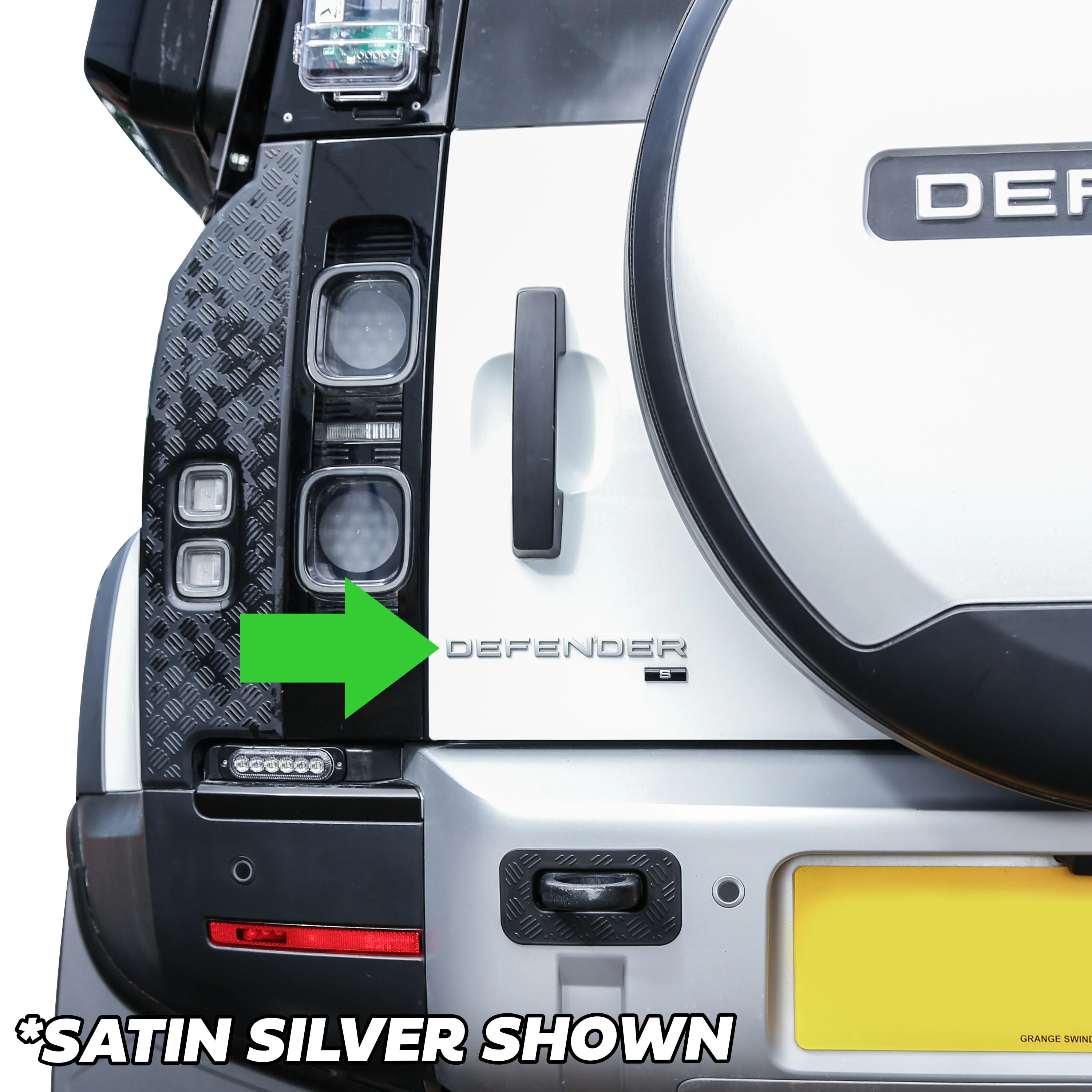 Tailgate Lettering - Silicon Silver - for Land Rover Defender L663 - Image 3